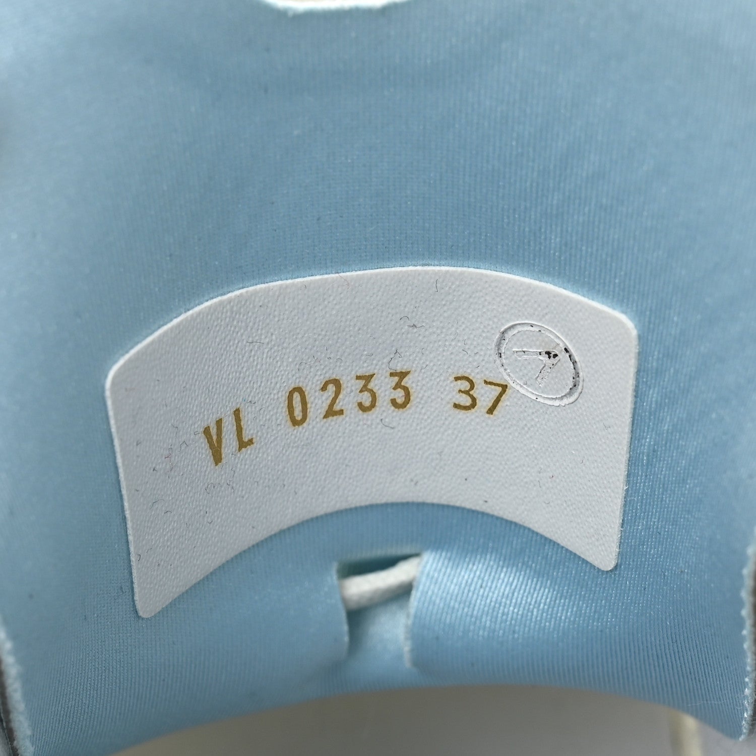 Patent Calfskin Technical Mesh Monogram Run 55 Sneakers 37 Bleu Clair