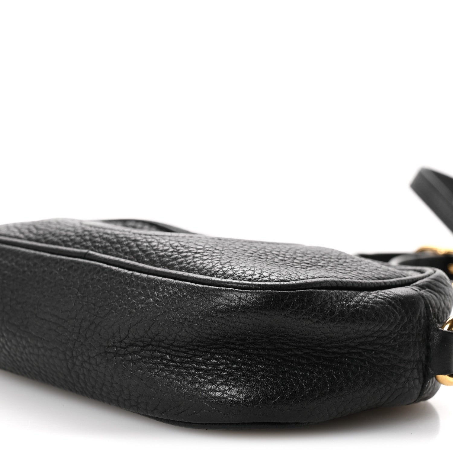 Pebbled Calfskin Mini Soho Disco Bag Black