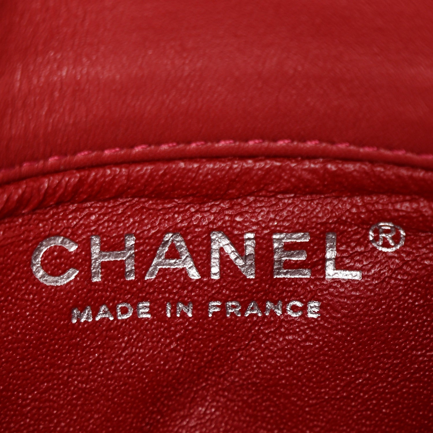 Patent Quilted Mini Flap Clutch With Chain  Red