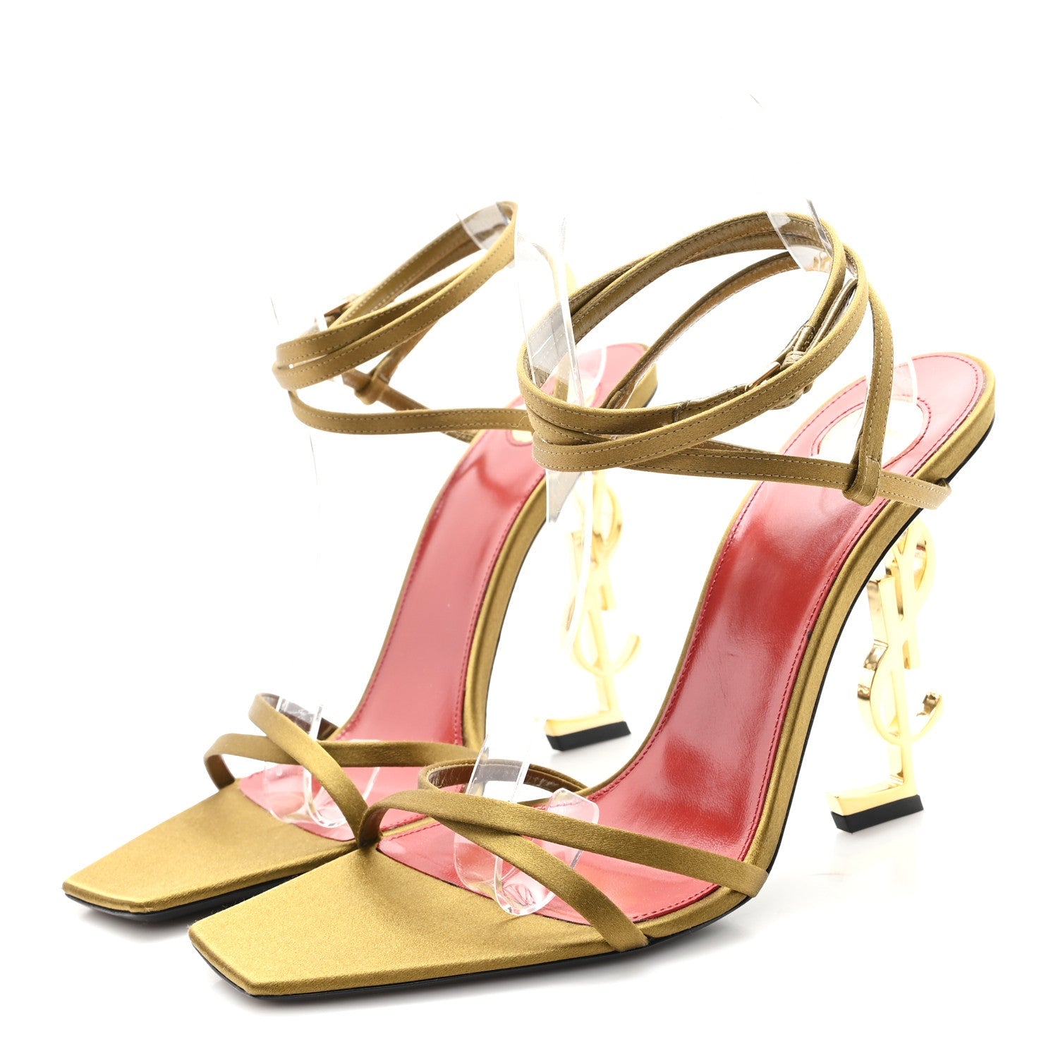 Crepe Satin Opyum 110 Sandals 39.5 Cuba Gold
