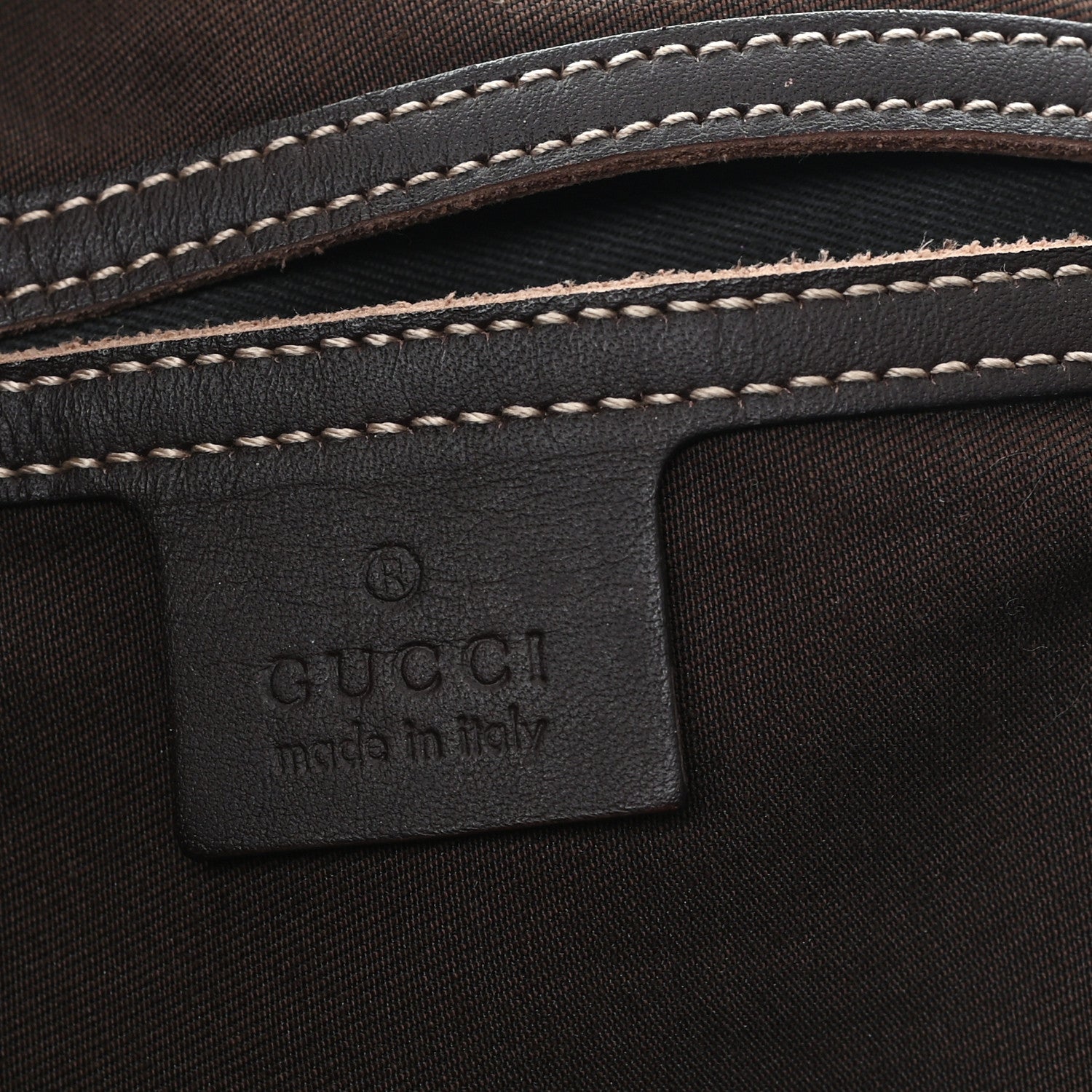GG Plus Monogram Joy Vertical Tote Dark Brown