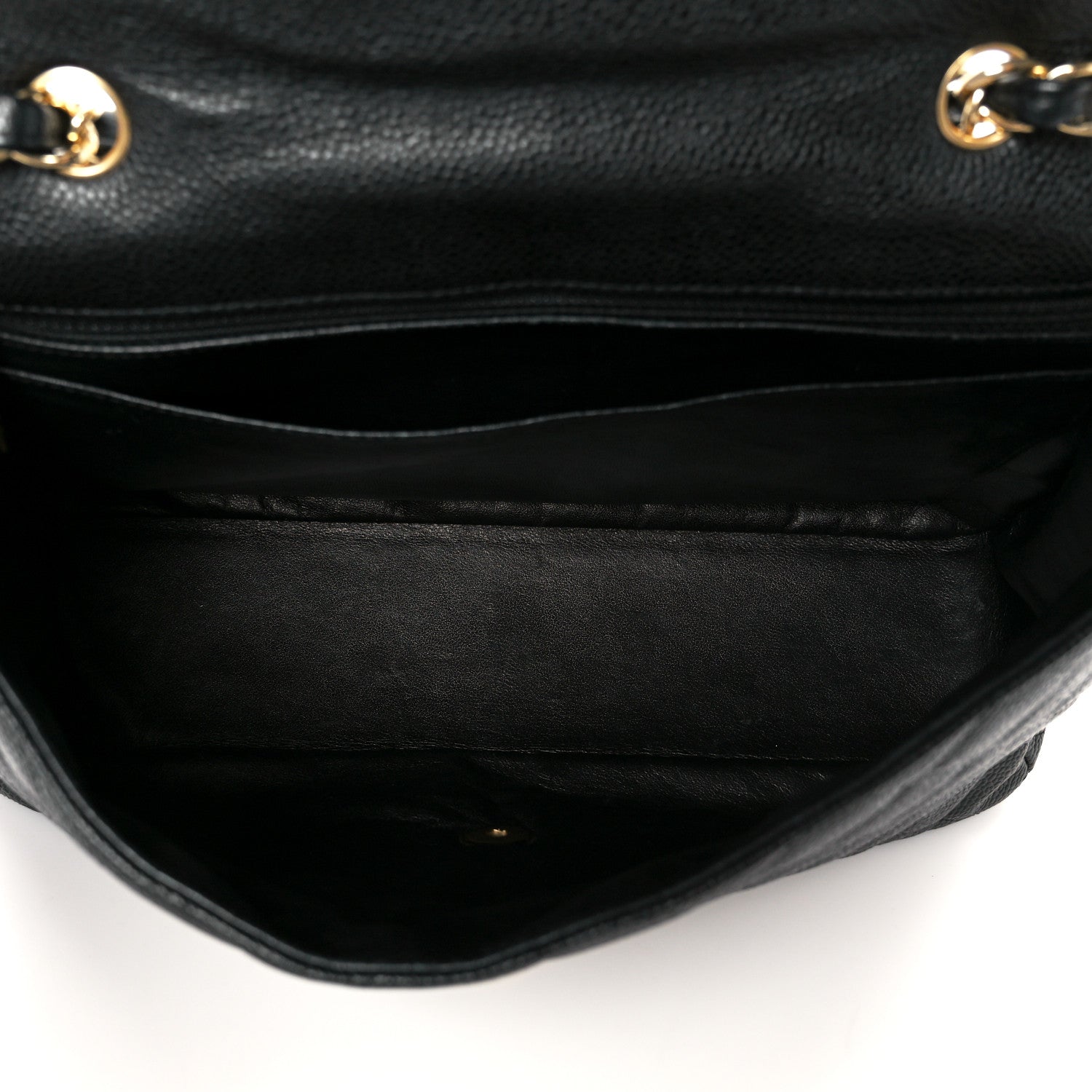 Caviar Quilted Jumbo Single Flap Black