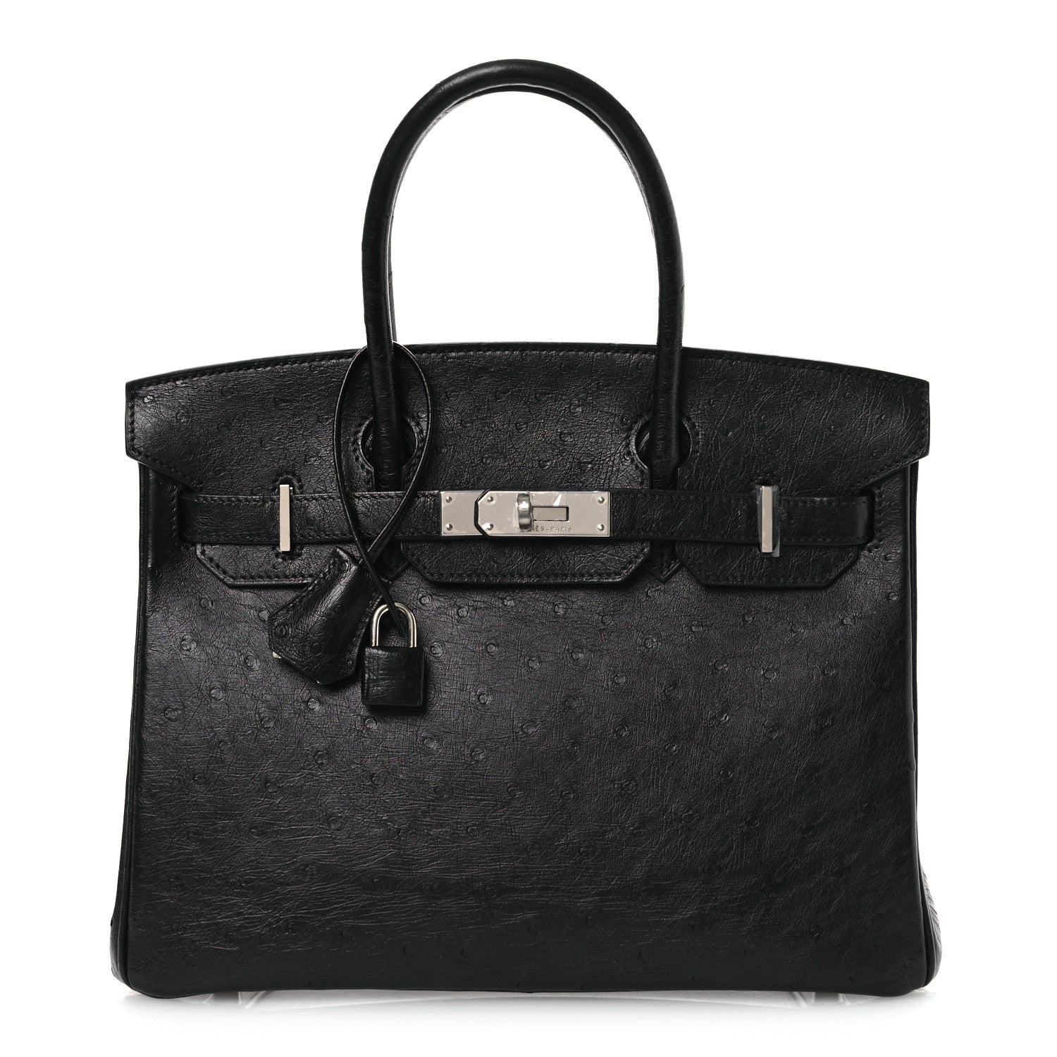 Ostrich Birkin 30 Black