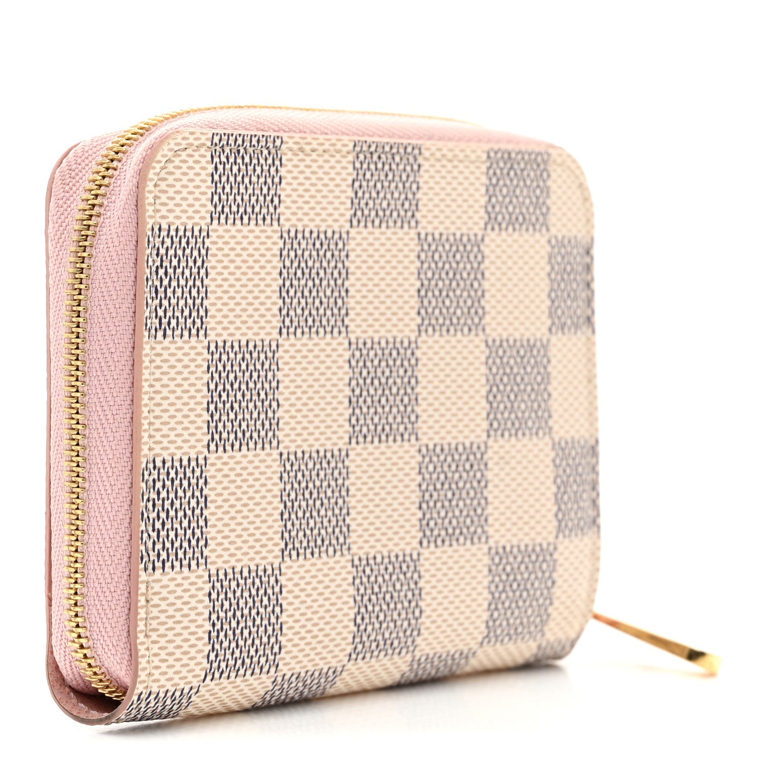 Damier Azur Zippy Coin Purse Rose Ballerine