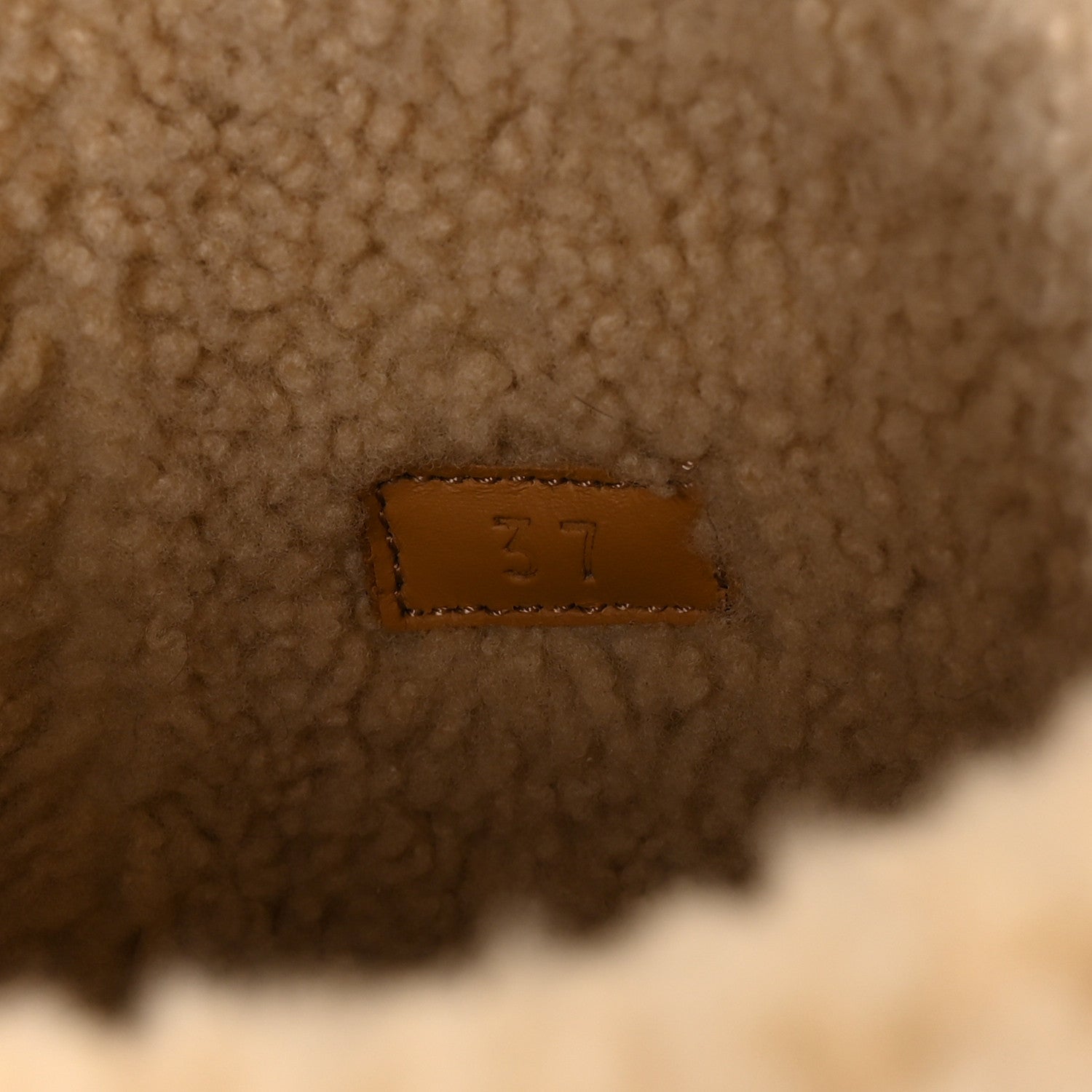 Covered Wool Monogram Textured Dollar Calfskin Shearling Horsebit Snow Boots 37 Underwood Blue Hazel Brown
