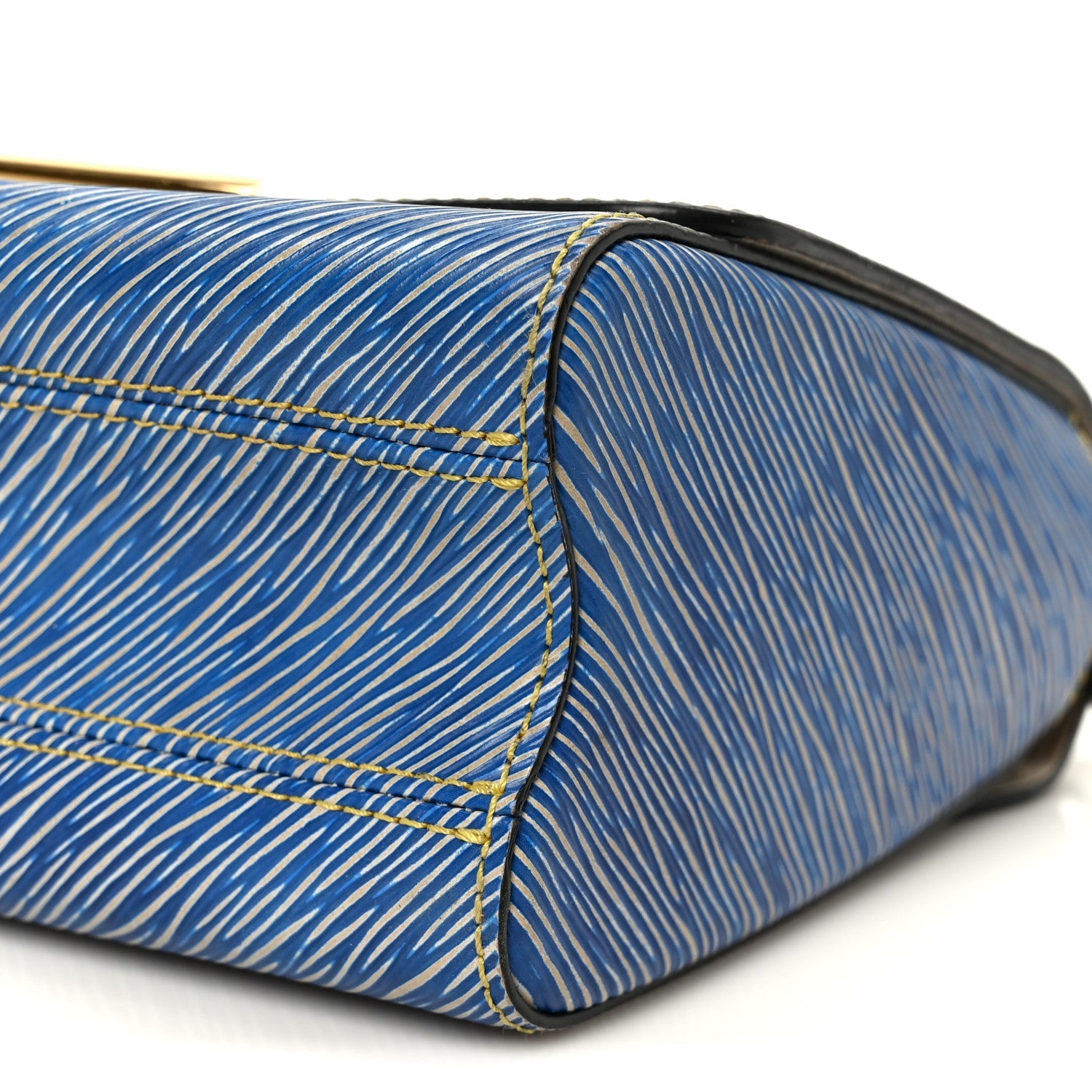 Epi Twist Shoulder Bag MM Denim Light