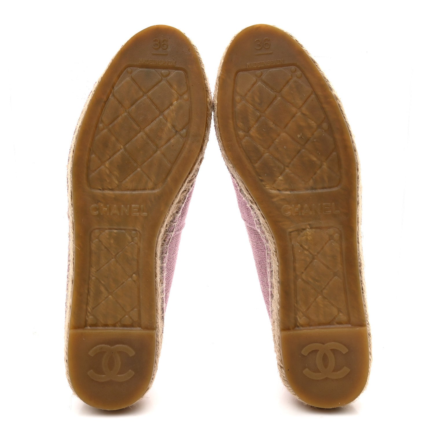 Toile Sequin CC Espadrilles 36 Pink Dark Pink