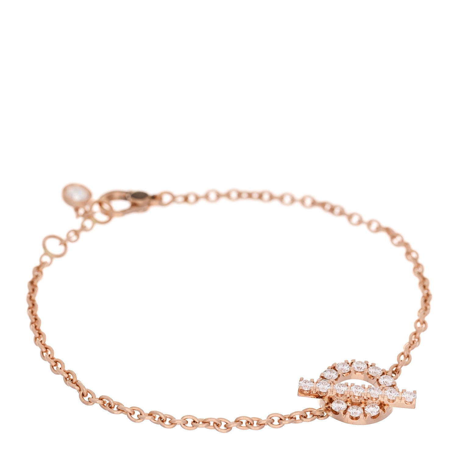 18K Rose Gold Diamond Finesse Bracelet SH