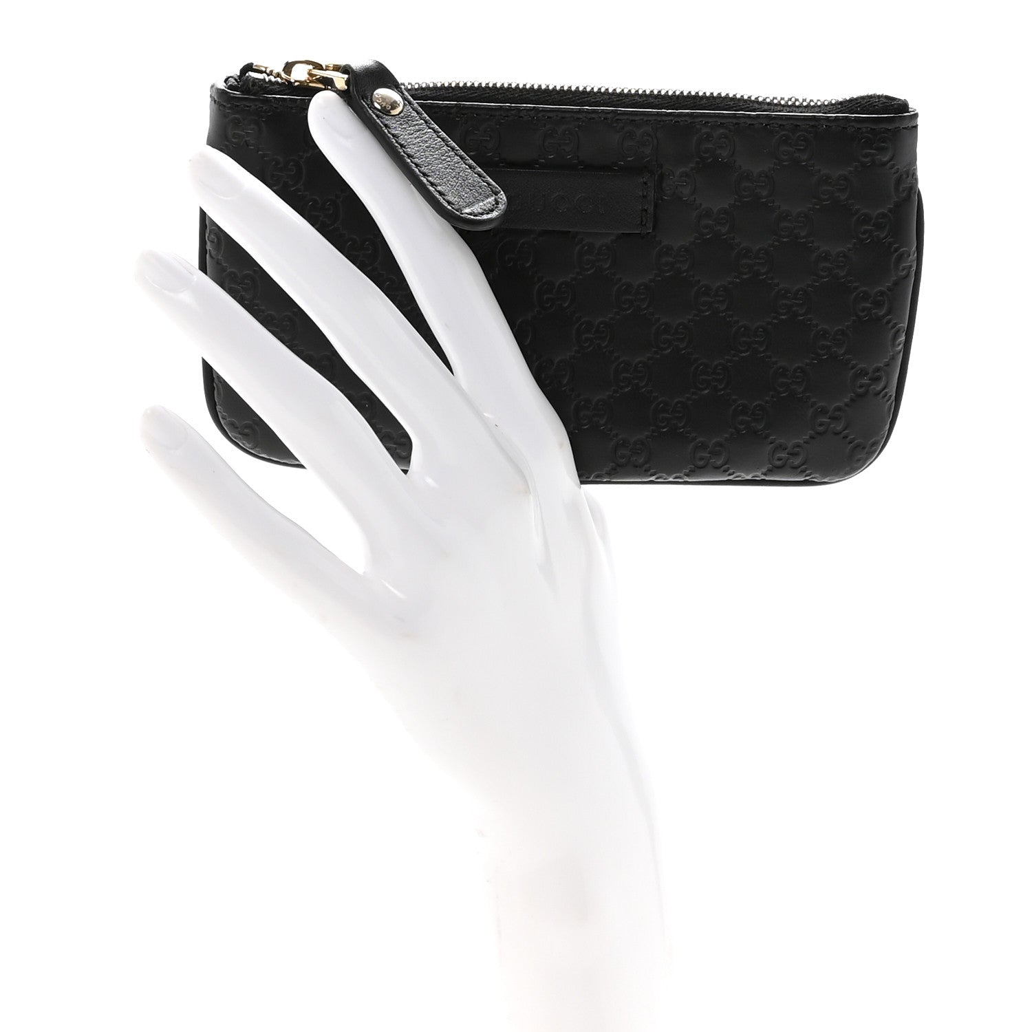 Microguccissima Key Ring Coin Case Black