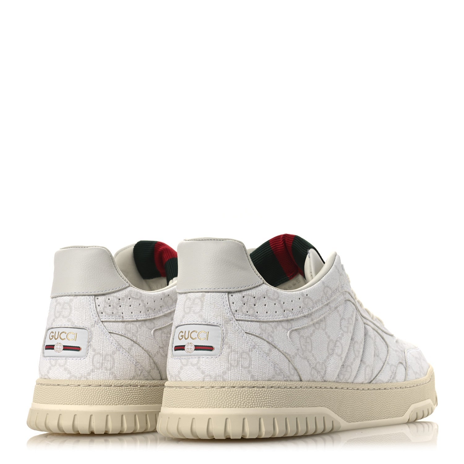 GG Supreme Monogram Womens Re-Web Sneakers 11.5 White