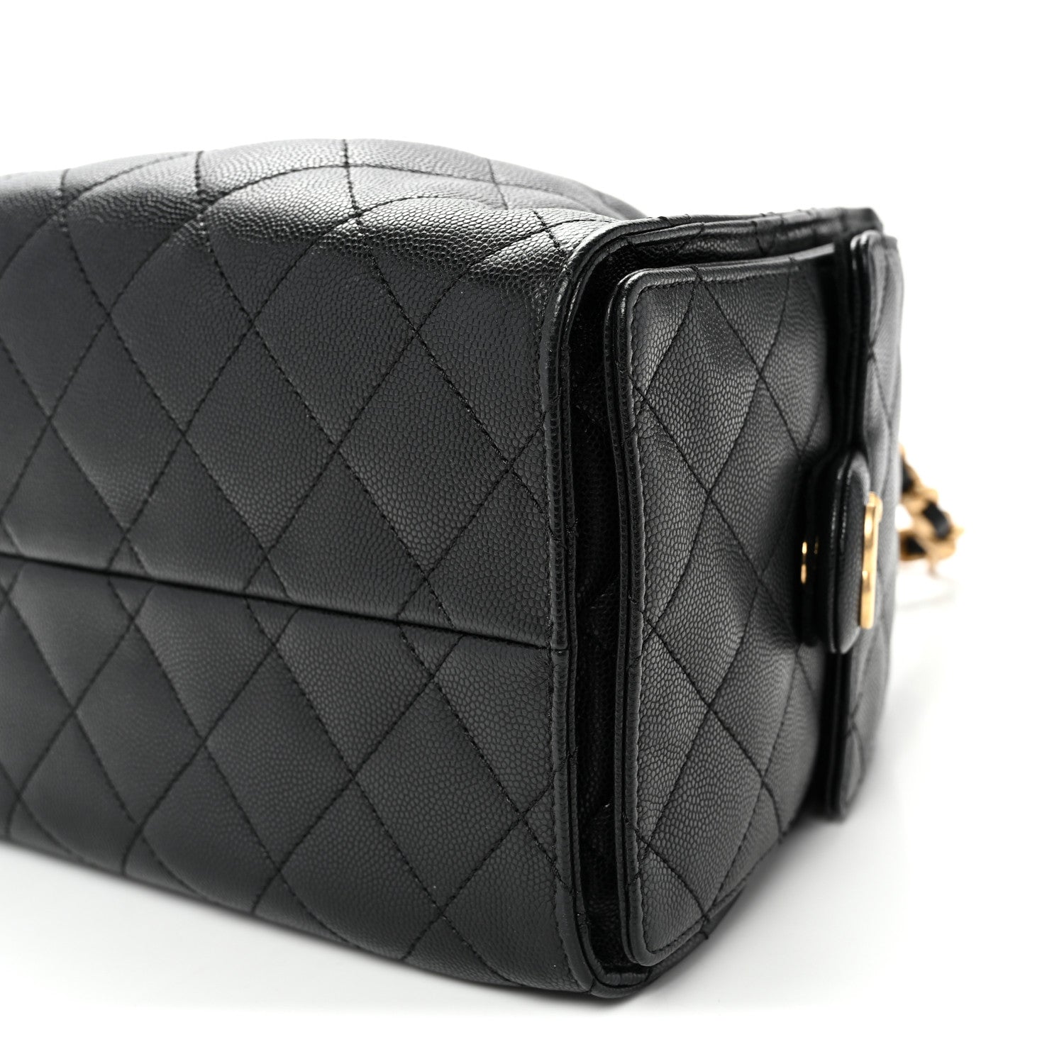 Caviar Quilted Small Chanel 25 Handbag Black