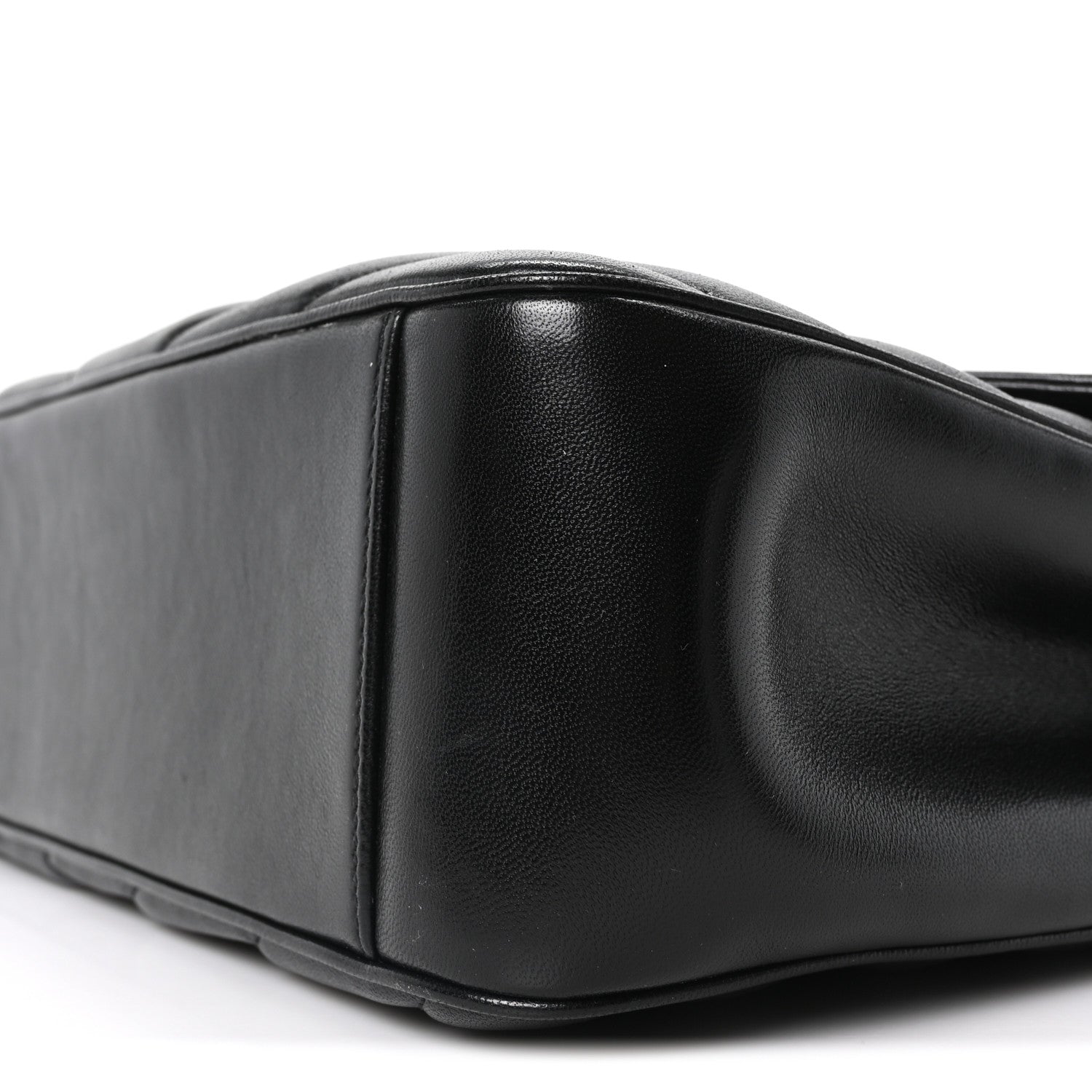 Lambskin Quilted Monogram Large Loulou Black