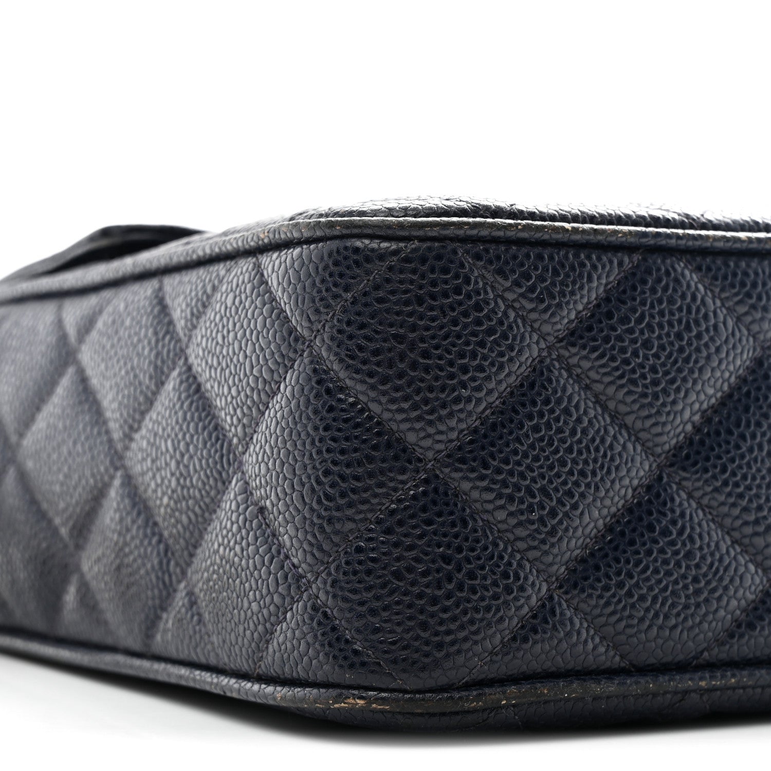 Caviar Quilted CC Shoulder Bag Navy
