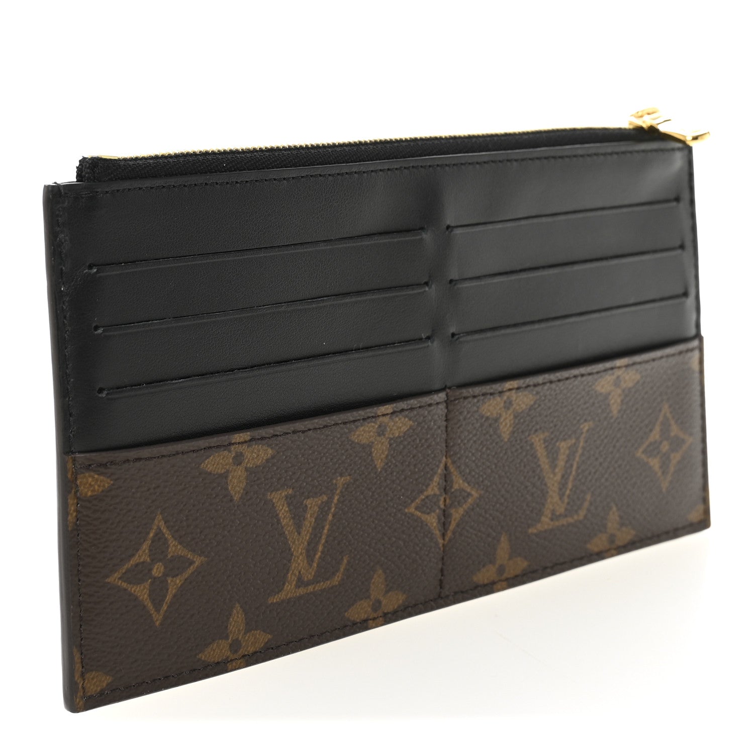 Monogram Slim Purse Black