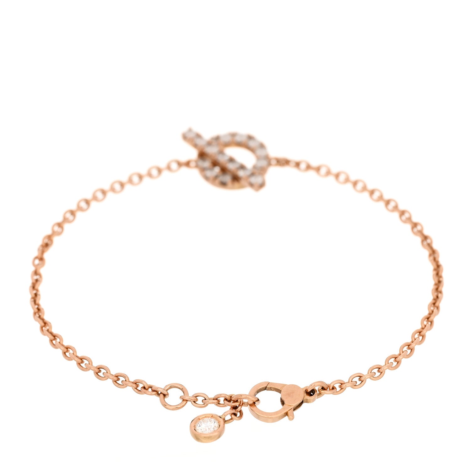 18K Rose Gold Diamond Finesse Bracelet SH