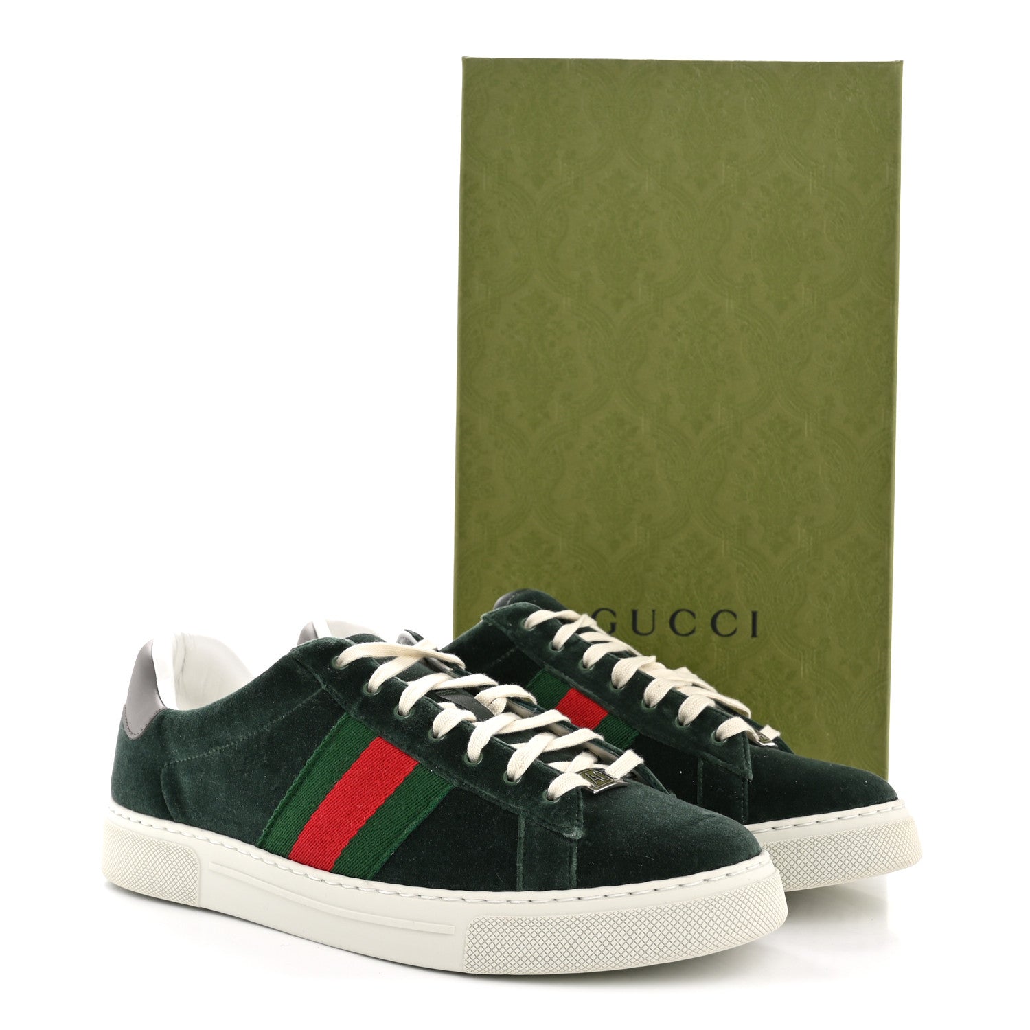Velvet Web Mens Ace Sneakers 8 Green Red