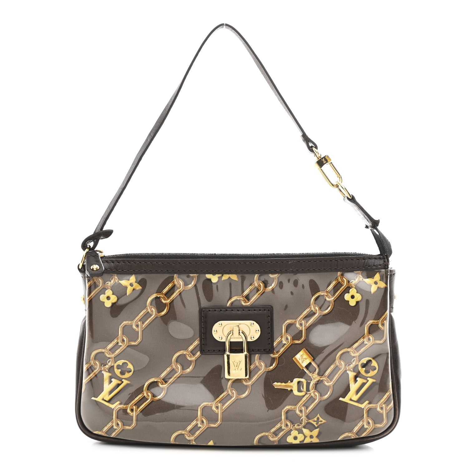 Monogram Charms Pochette Accessories Brown