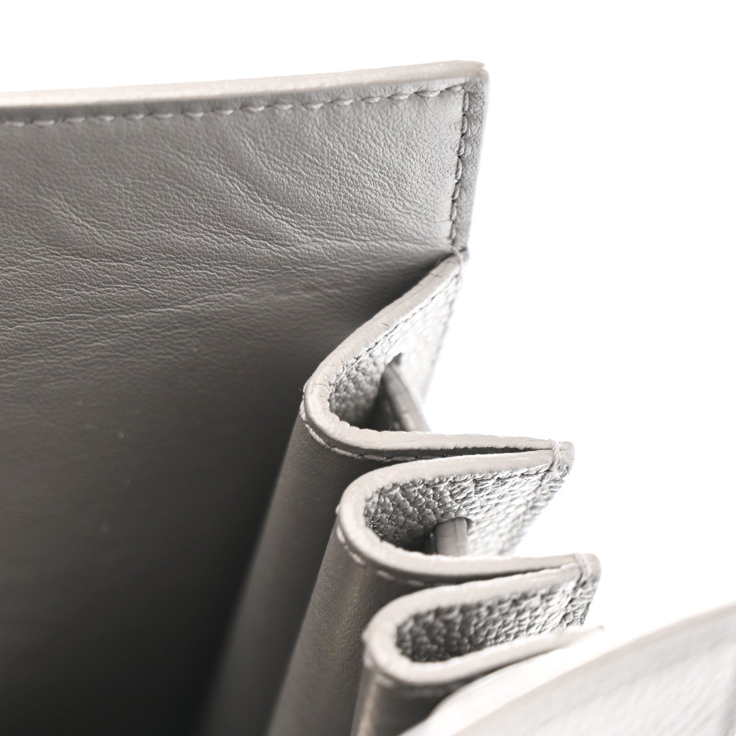 Grained Calfskin Small Sac De Jour Fog