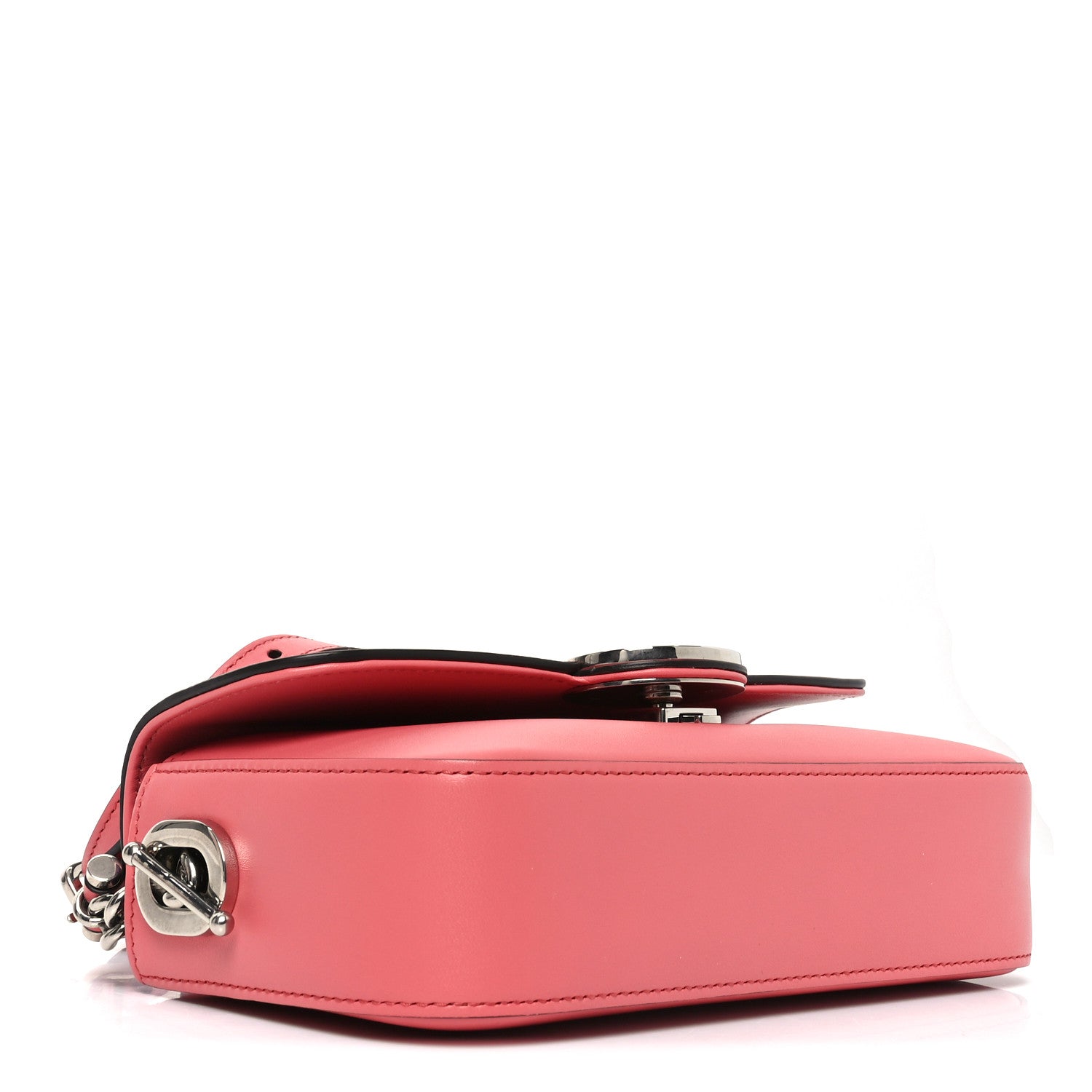 Senna Calfskin Petite GG Top Handle Shoulder Bag Pink