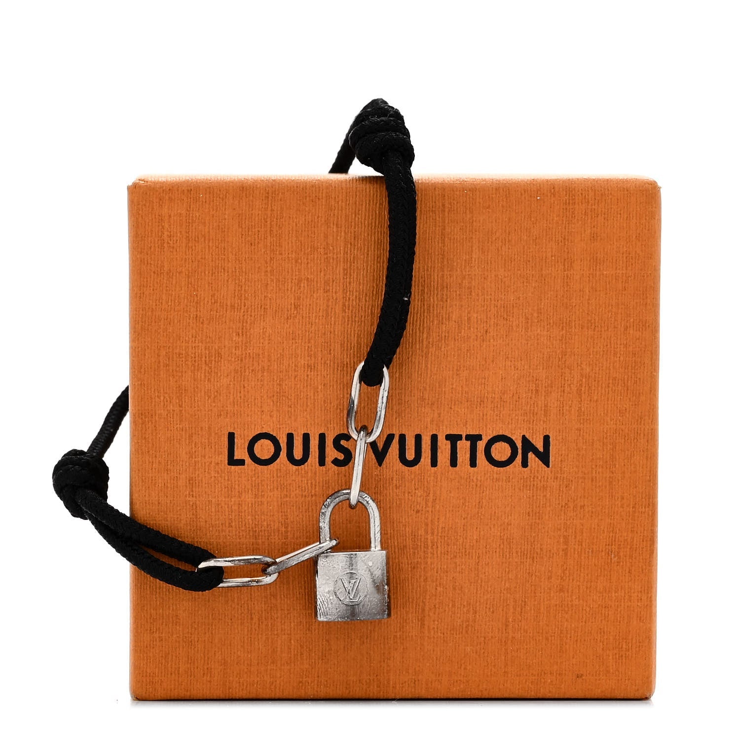X Virgil Abloh Sterling Silver Lockit Bracelet Black