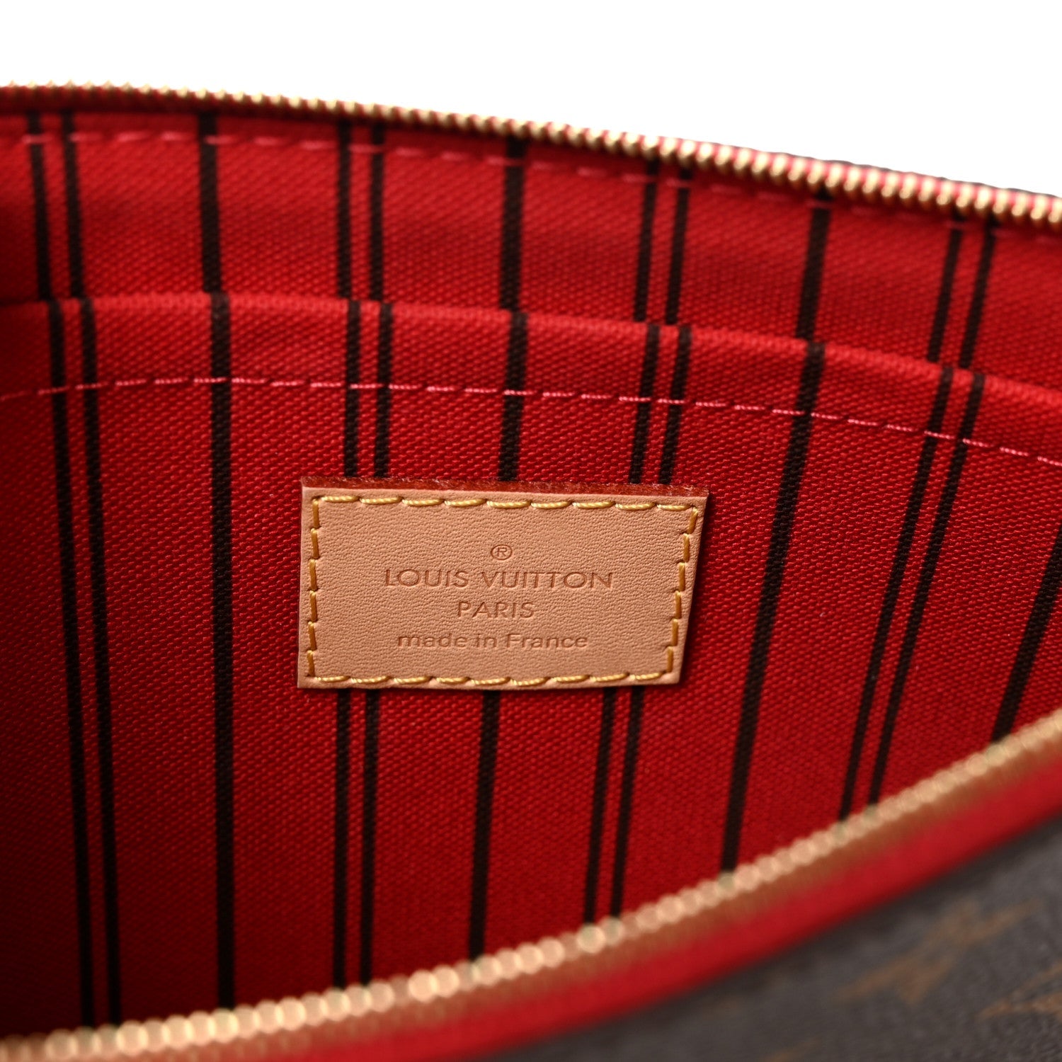 Monogram Neverfull MM GM Pochette Cherry