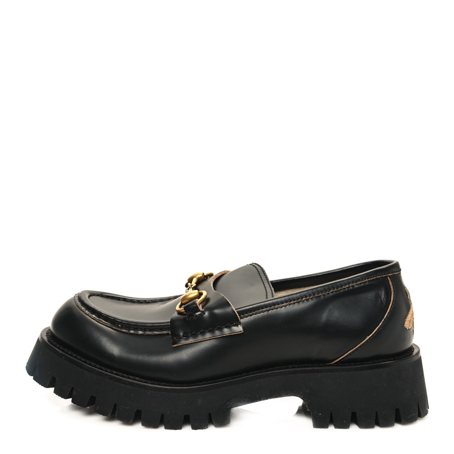 Cordovan Lux Womens Harald Horsebit 25mm Platform Loafers 36 38 Black