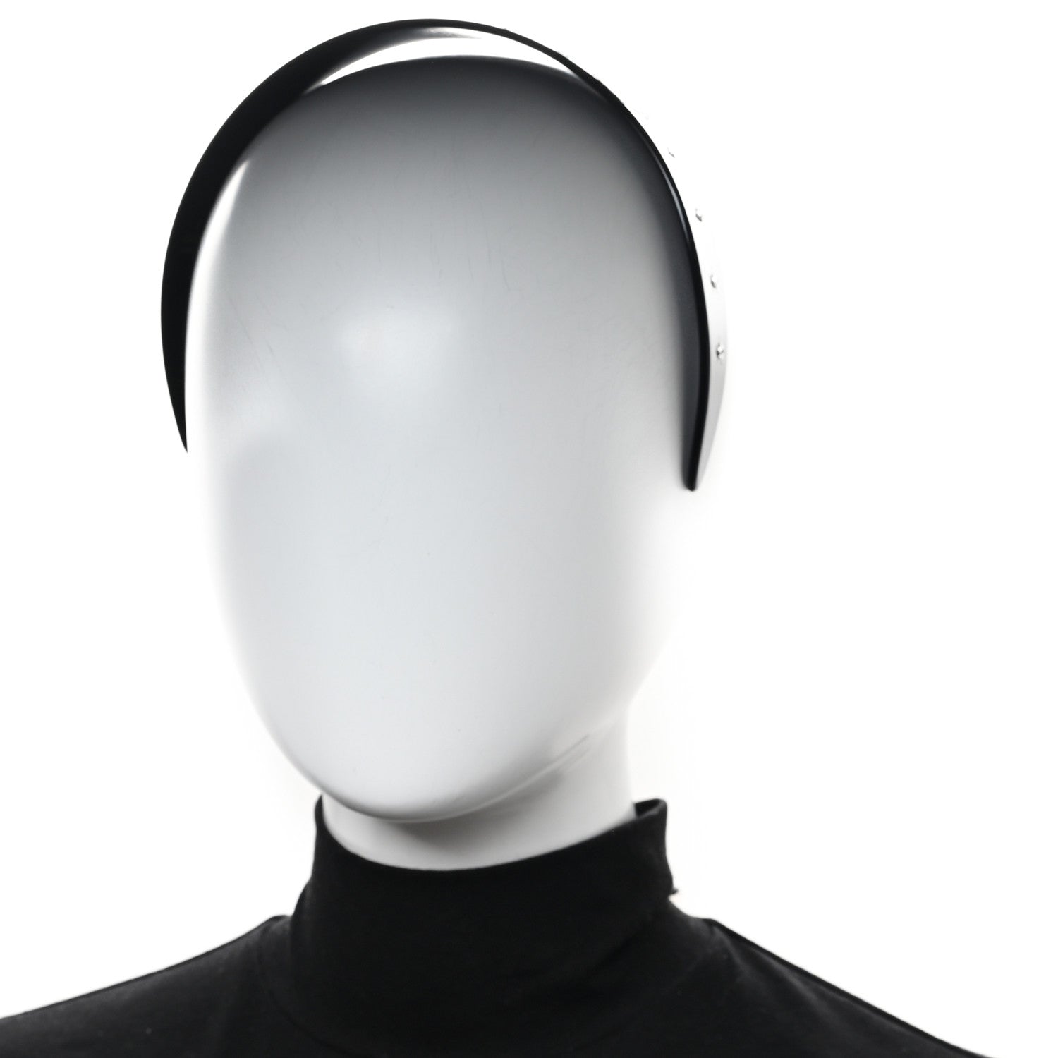 Resin Crystal Interlocking G Headband Black