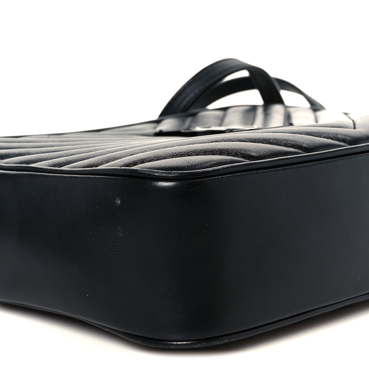 Calfskin Matelasse Monogram Monochrome Lou Camera Bag Black