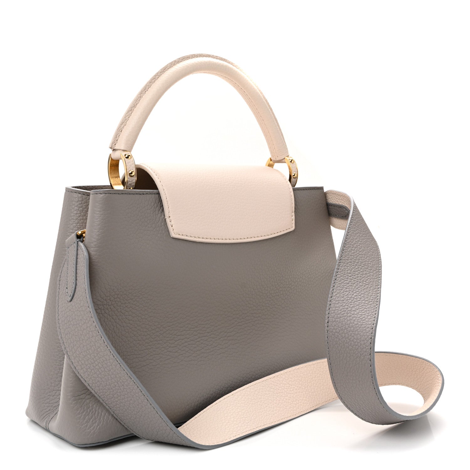 Taurillon Capucines MM Steeple Gray