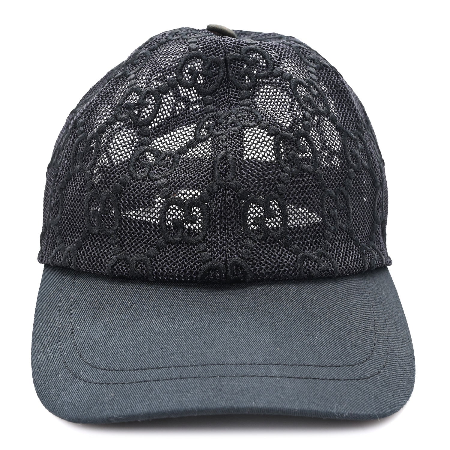 Mesh GG Monogram Shivali Baseball Hat M Black