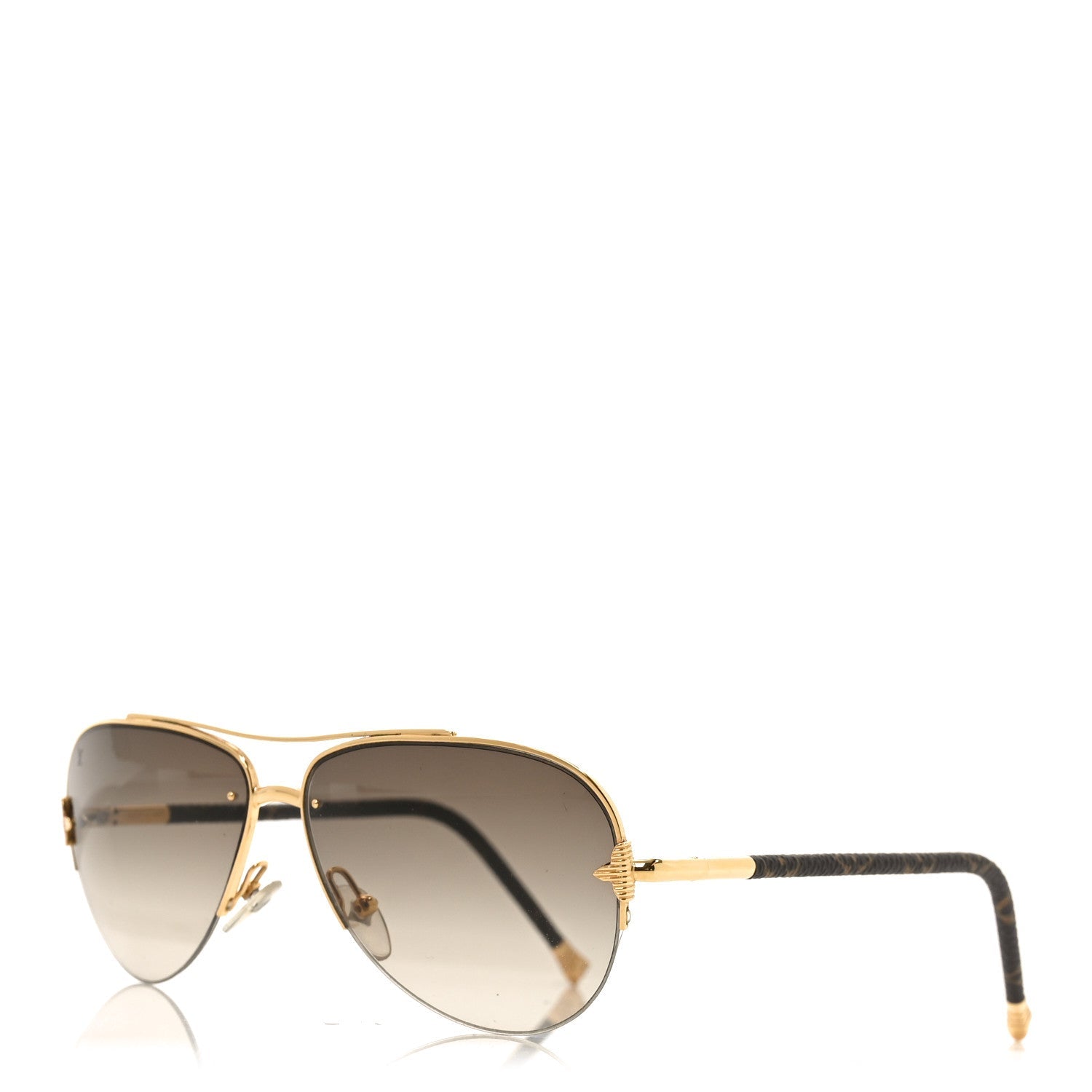 Monogram Petite Viola Pilote Aviator Sunglasses Z0571U Brown