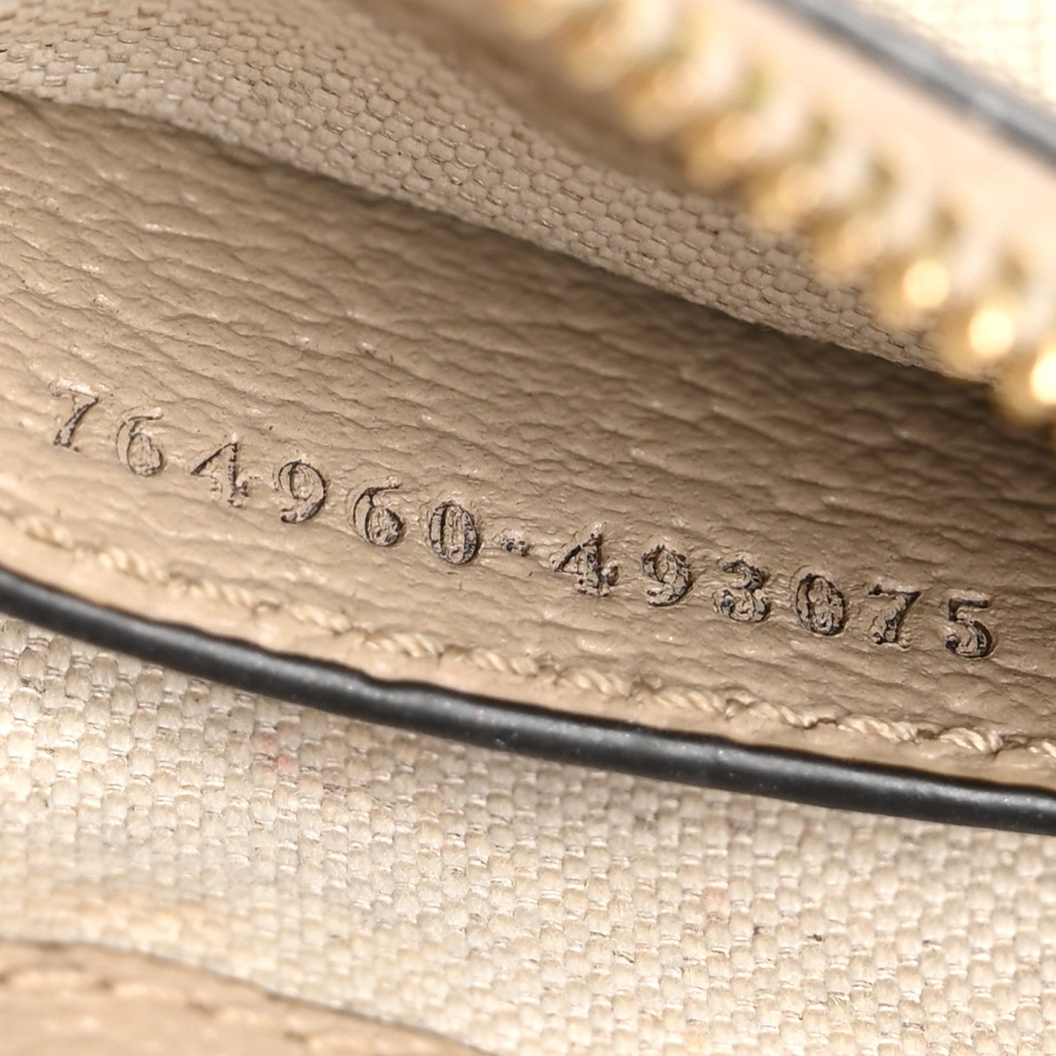 GG Supreme Monogram Textured Dollar Calfskin Web Mini Ophidia GG Handbag Beige Mystic White Oatmeal