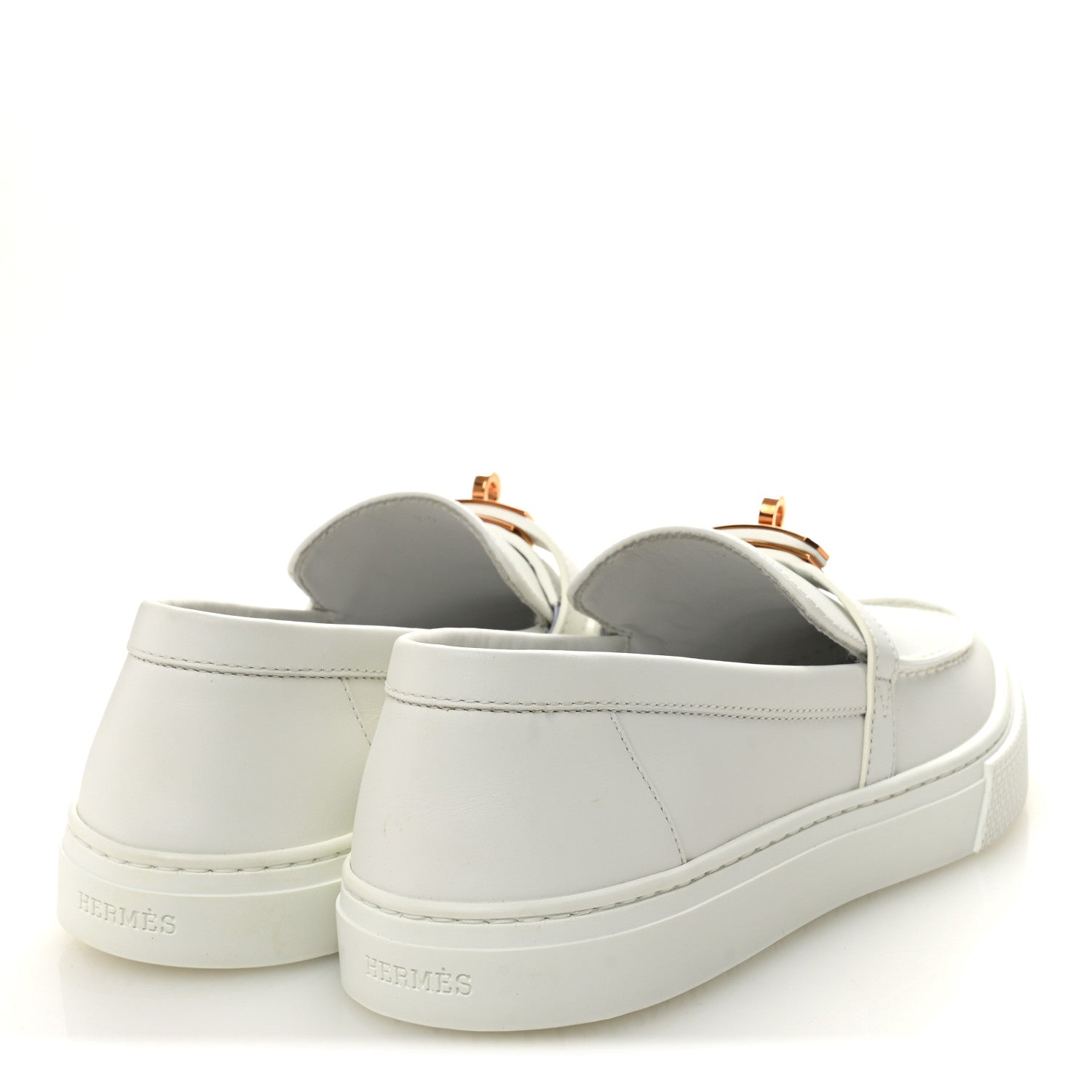 Calfskin Game Slip On Sneakers 39 White