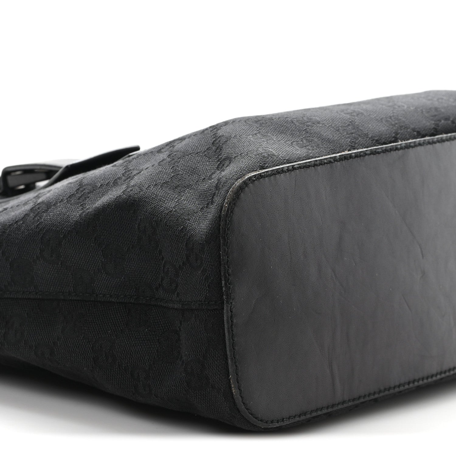 Canvas Monogram Tote Black