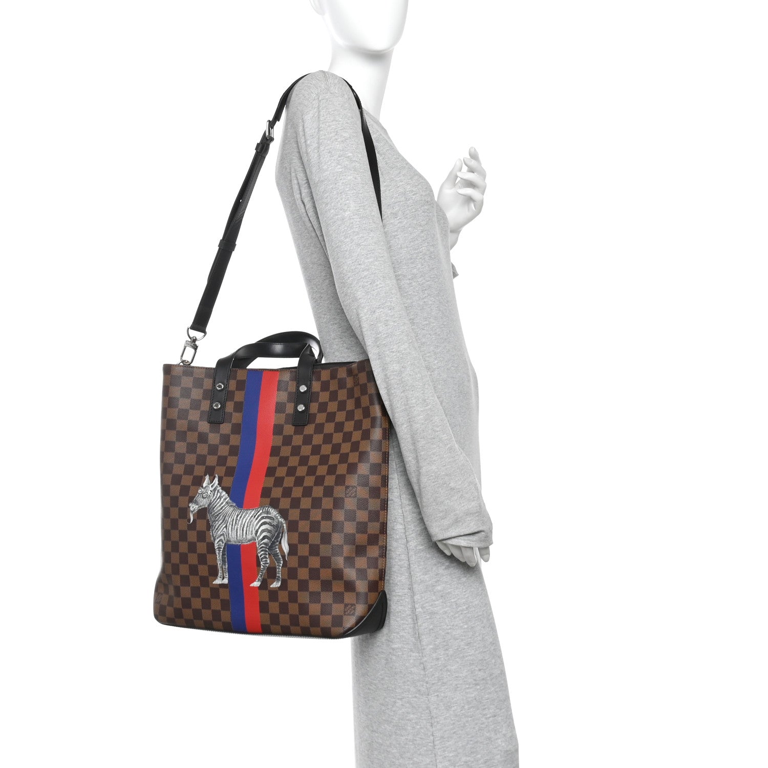 Savane Damier Ebene Zebra Atlas Tote