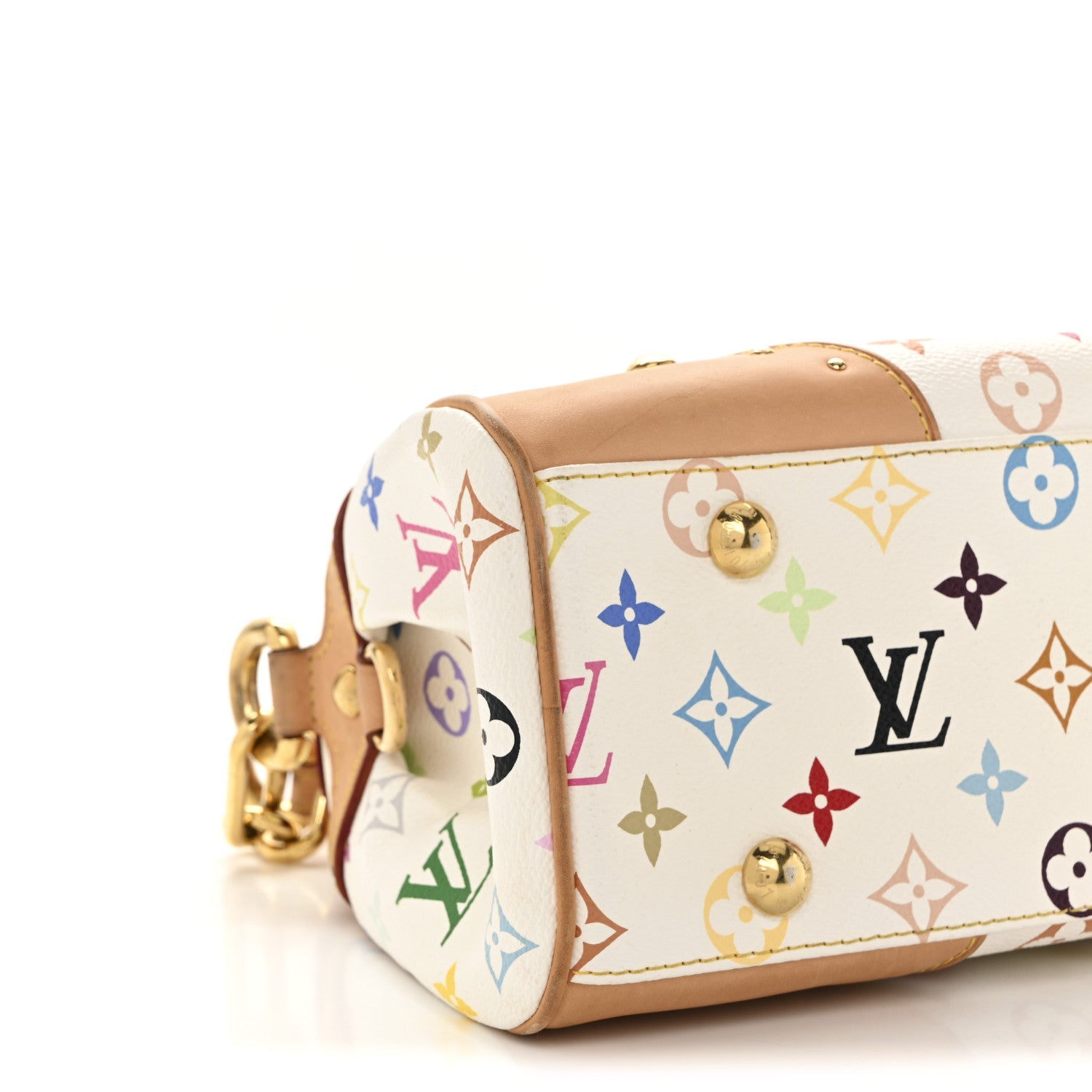 Monogram Multicolor Beverly MM White