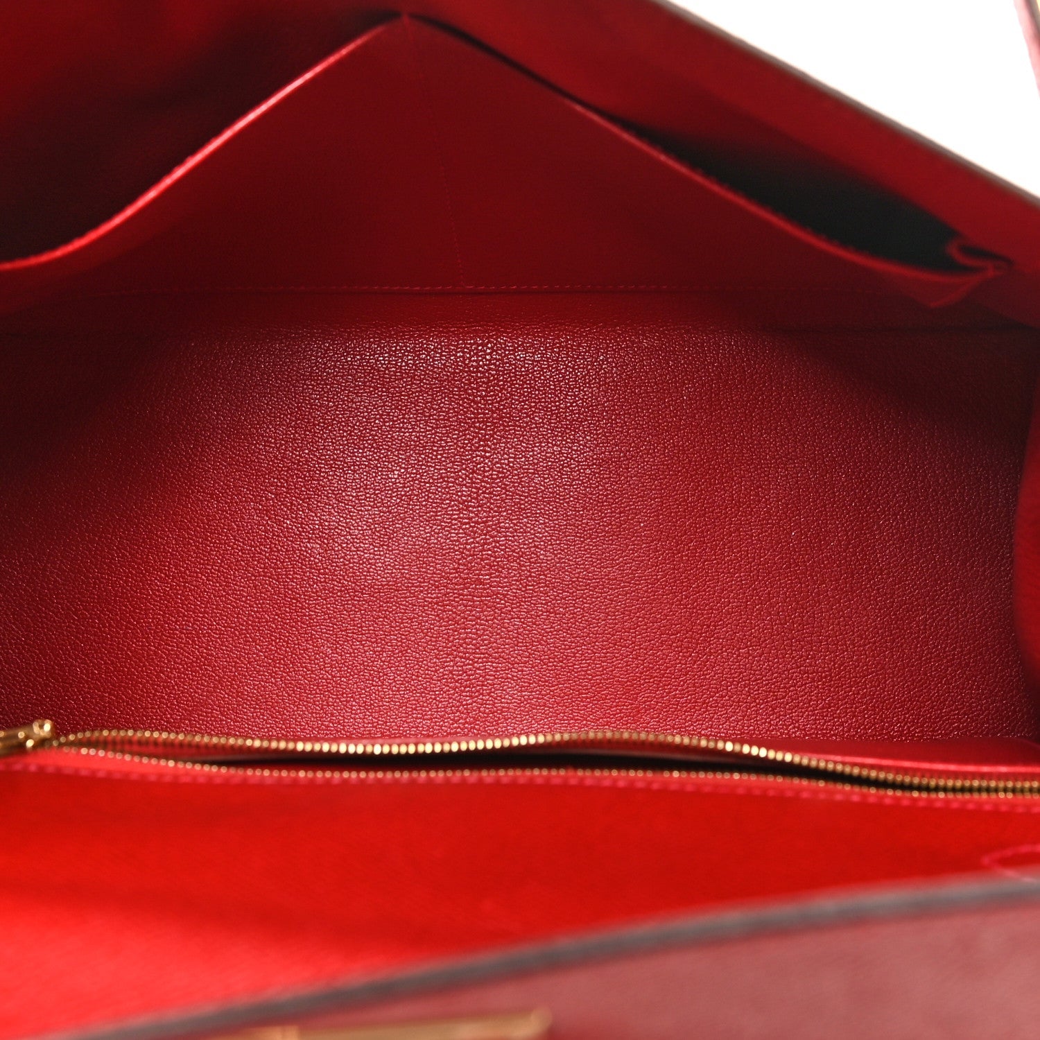 Epsom Kelly Sellier 32 Rouge Casaque
