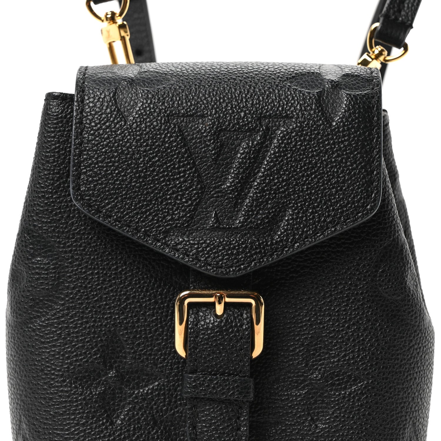 Empreinte Monogram Giant Tiny Backpack Black