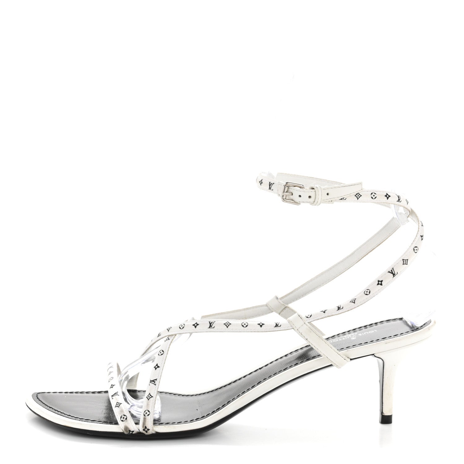 Satin Calfskin Citizen Sandal 41 White