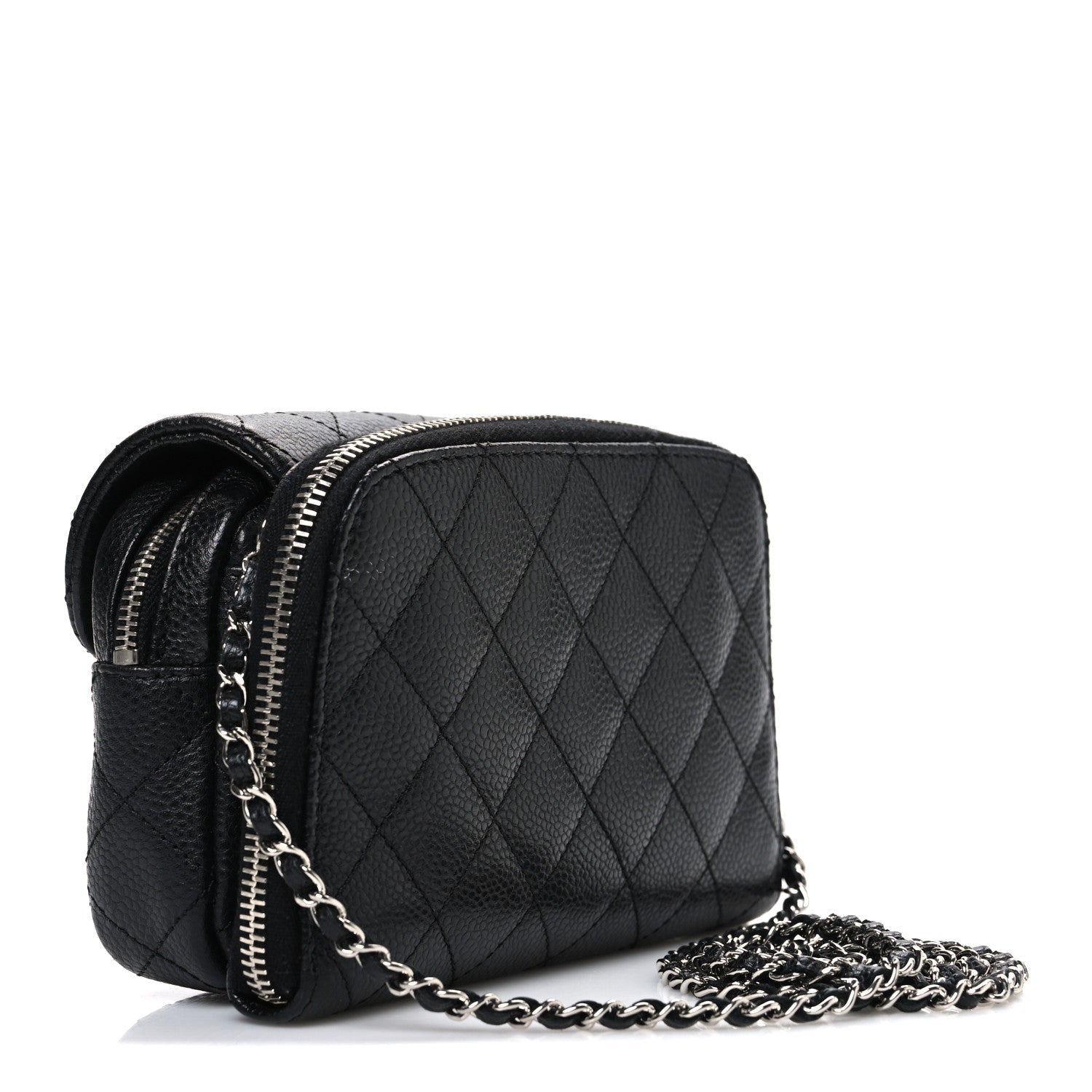 Caviar Quilted New Mini Flap Black