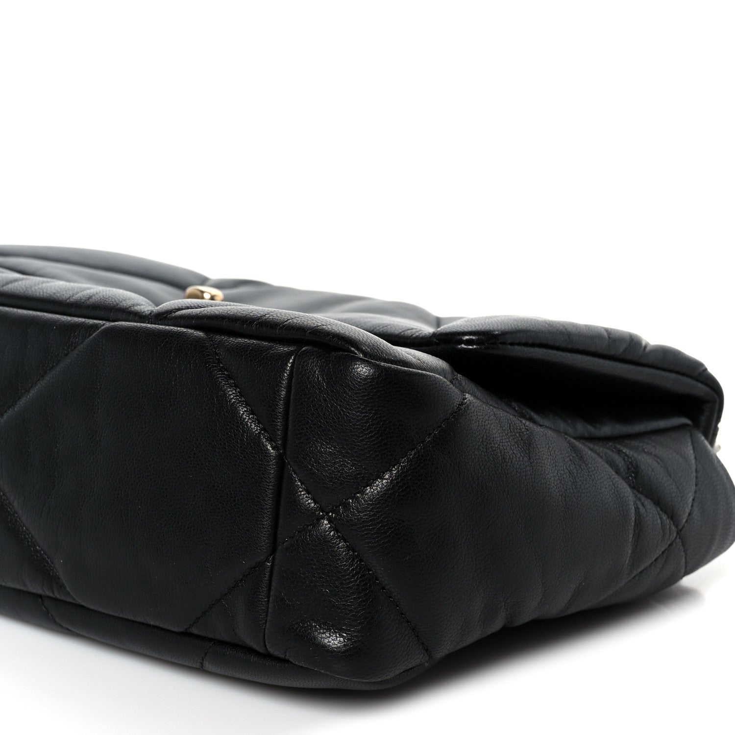 Lambskin Quilted Medium Chanel 19 Flap Black