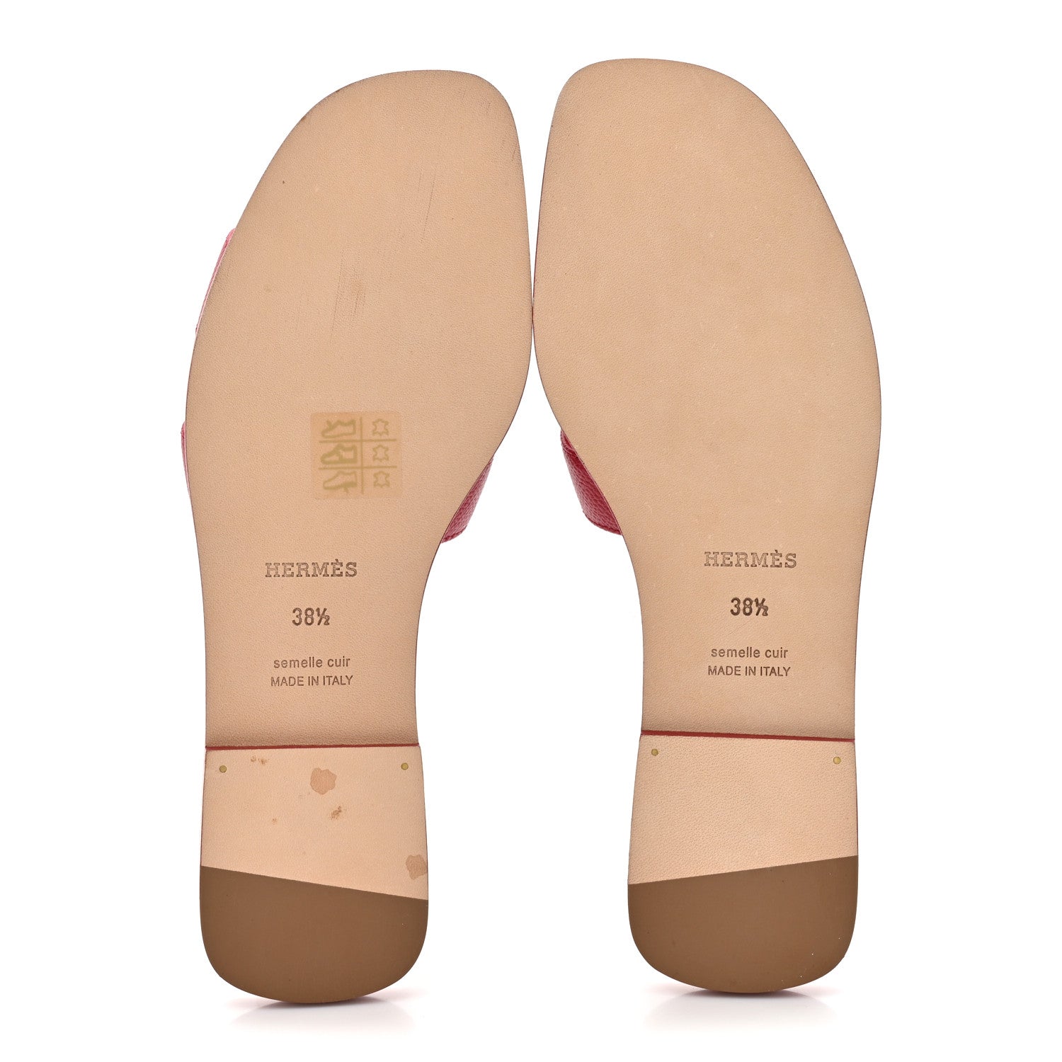 Epsom Oran Sandals 38.5 Rose Framboise
