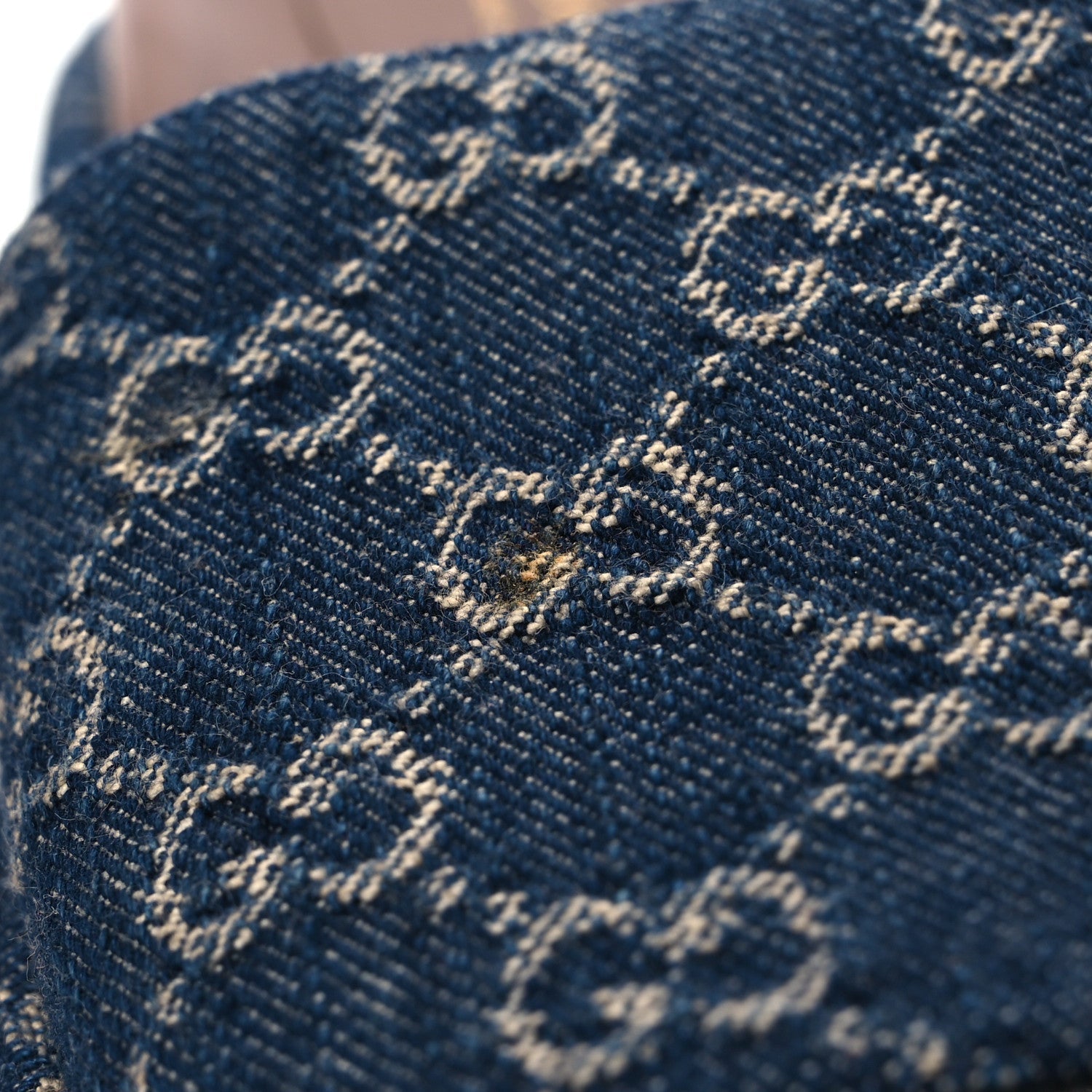 New Denim GG Monogram Angelina Platform 55mm Slide Sandals 40 Blue Tea