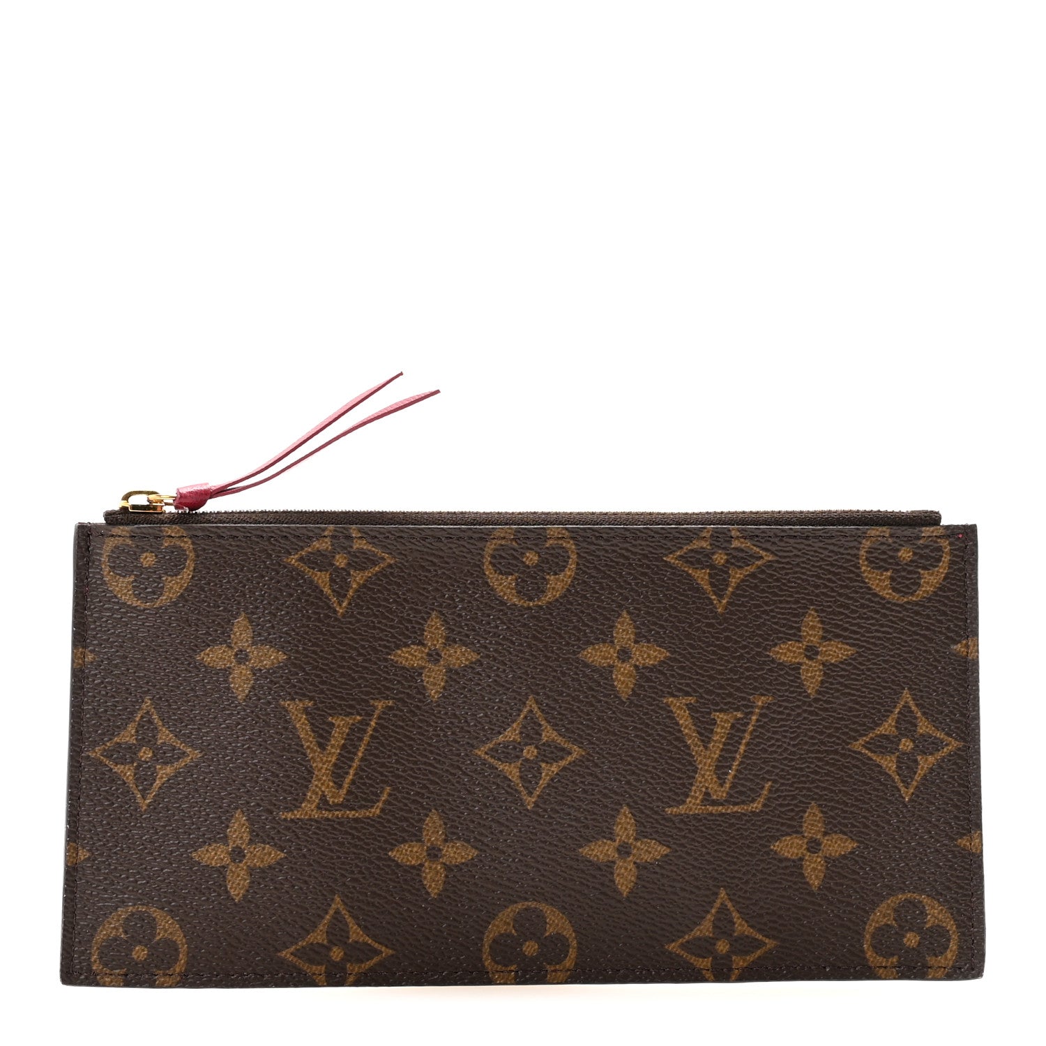 Monogram Felicie Chain Wallet Zippered Insert Fuchsia
