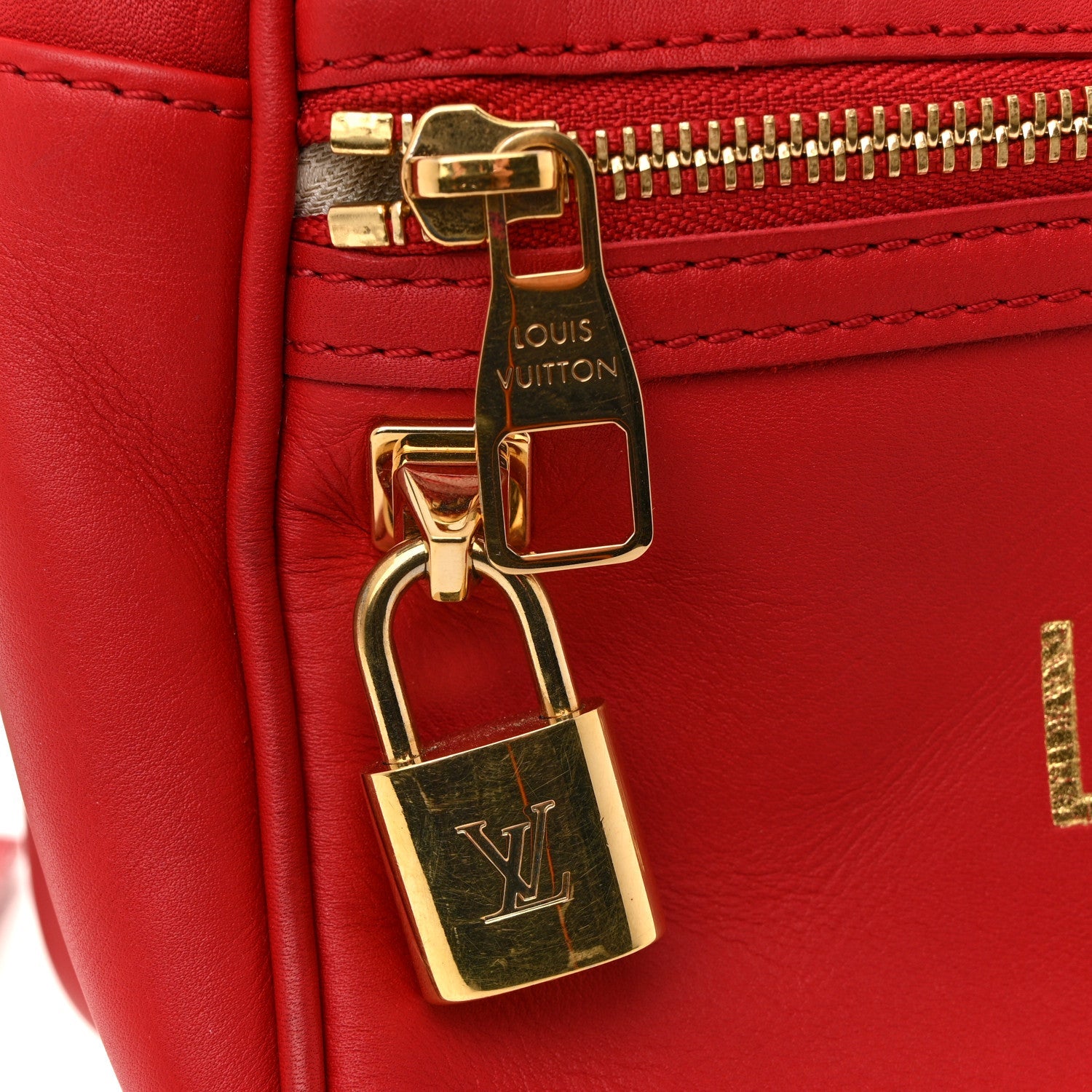 Supple Calfskin Paname Take Off Flight Overseas Bag Red