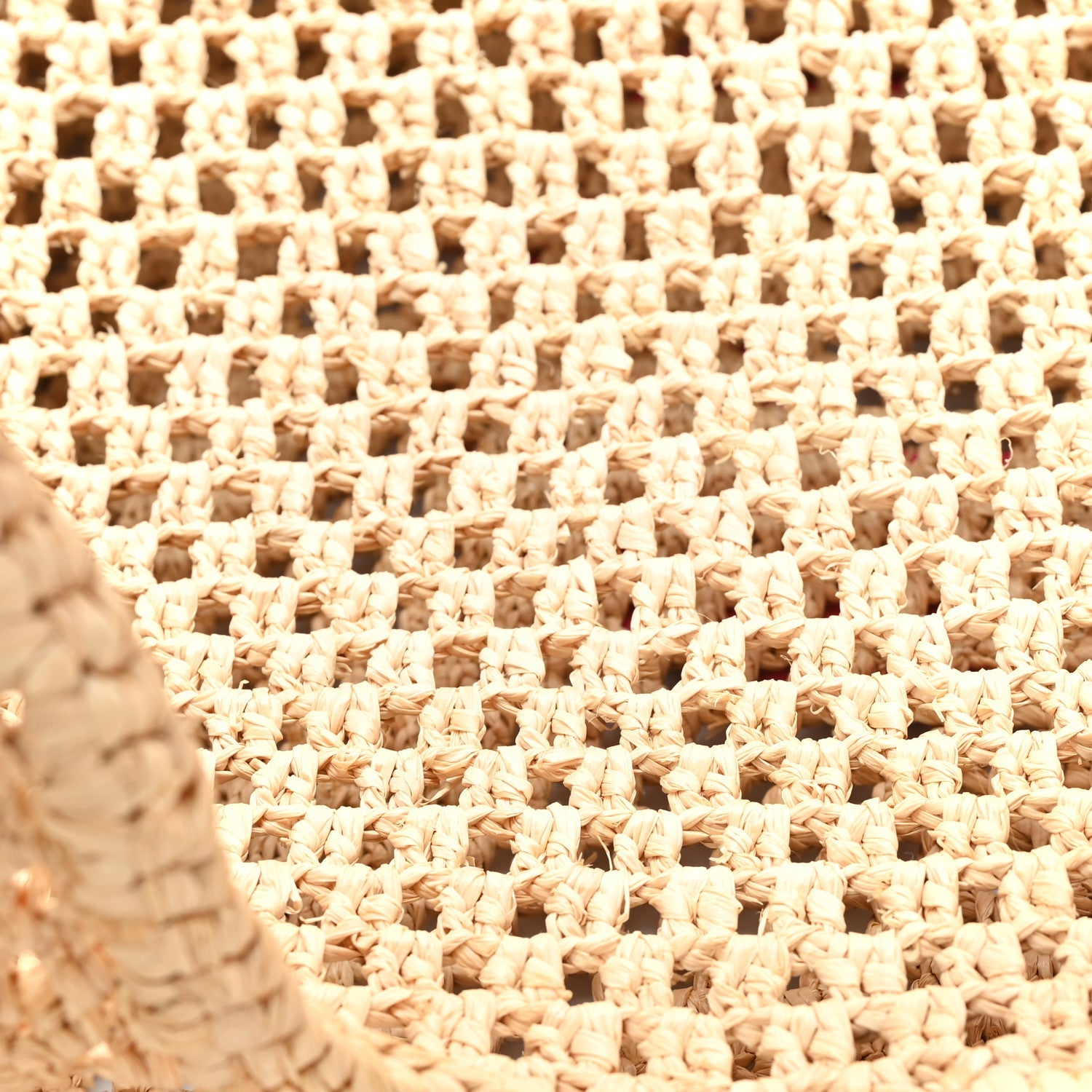 Raffia Calfskin Forte Del Marmi OnTheGo MM Natural Fuchsia