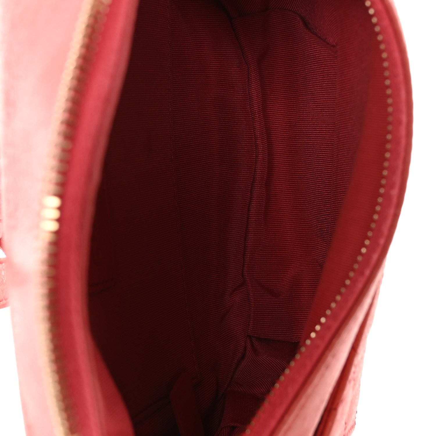 Lambskin Bi Quilted Waist Bag Fanny Pack Pink
