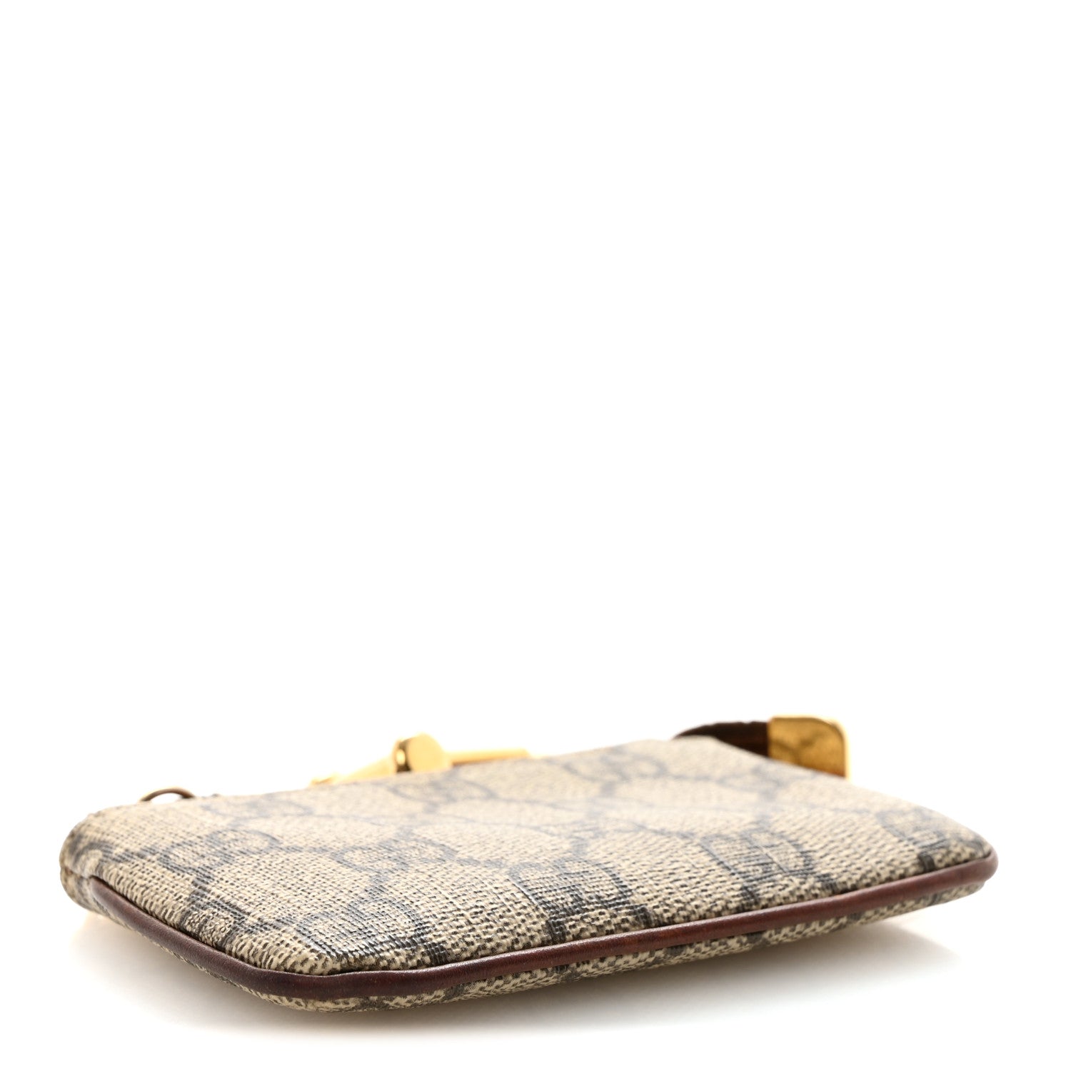 GG Supreme Monogram Key Case Brown