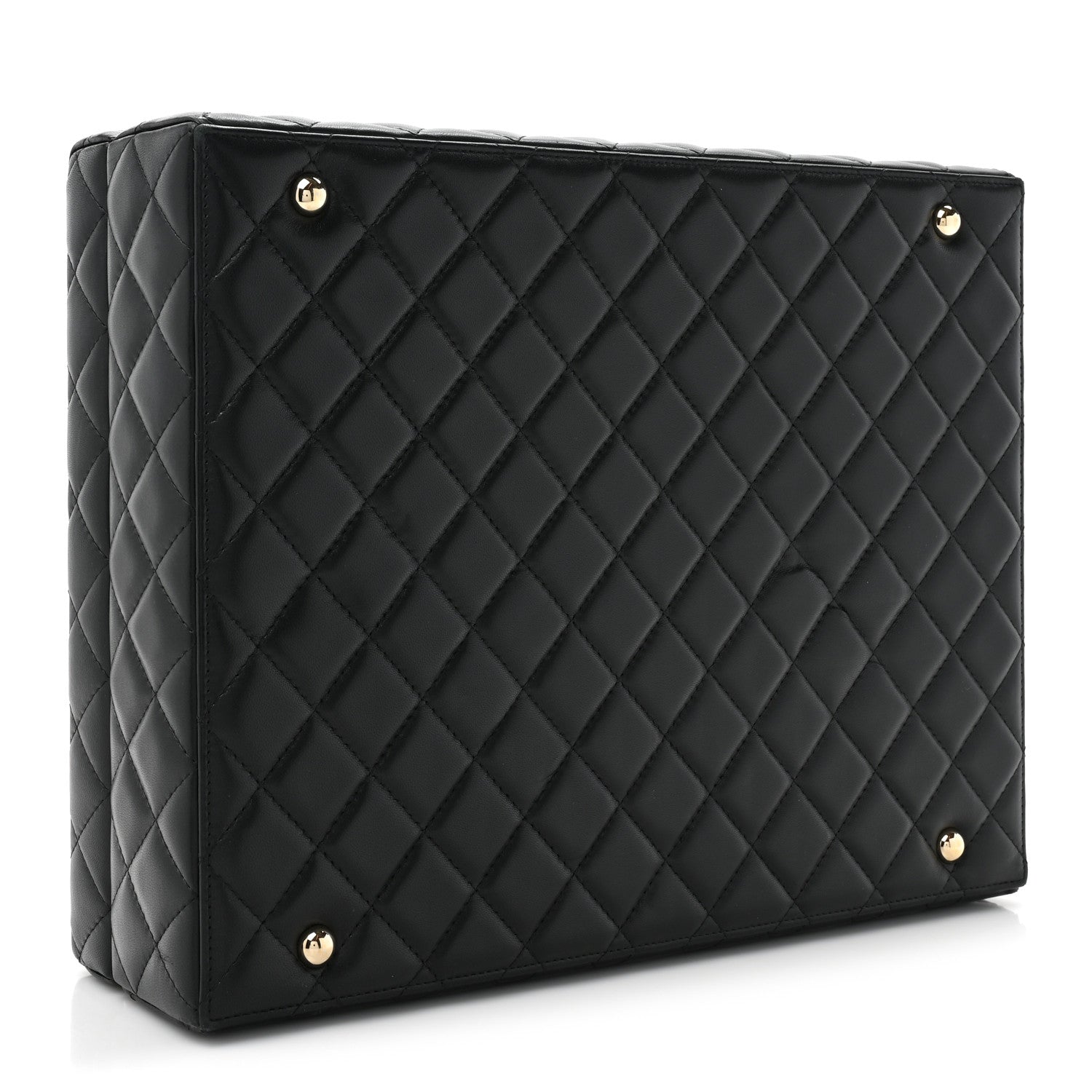 Lambskin Calfskin Tweed Success Story Set of 4 Minis Bags Black