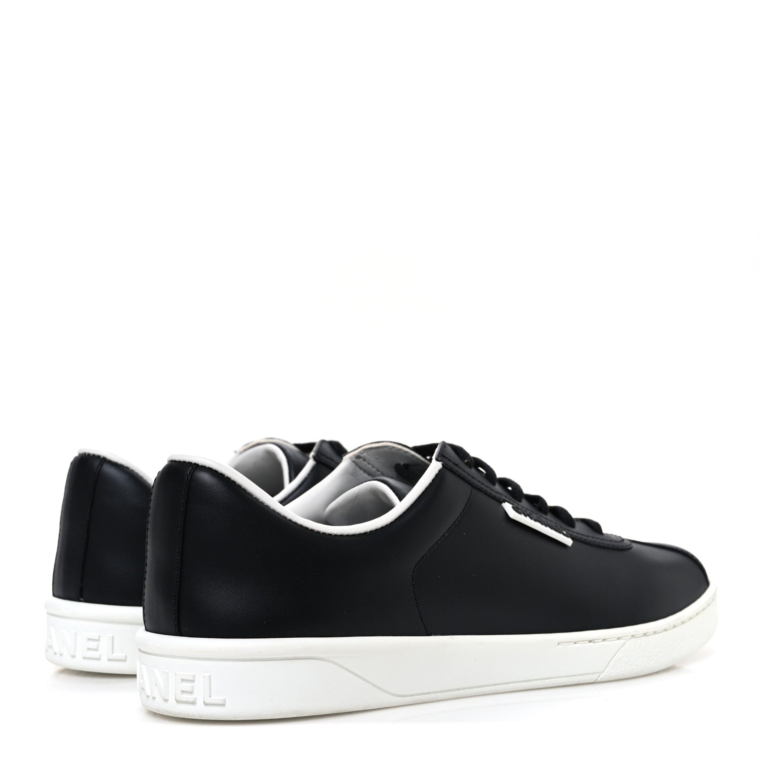 Calfskin CC Womens Sneakers 40.5 Black